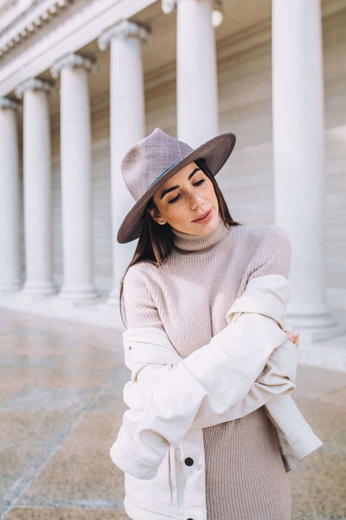 Goorin Bros. welfleet straw wide brim fedora Grey Lifestyle Womens