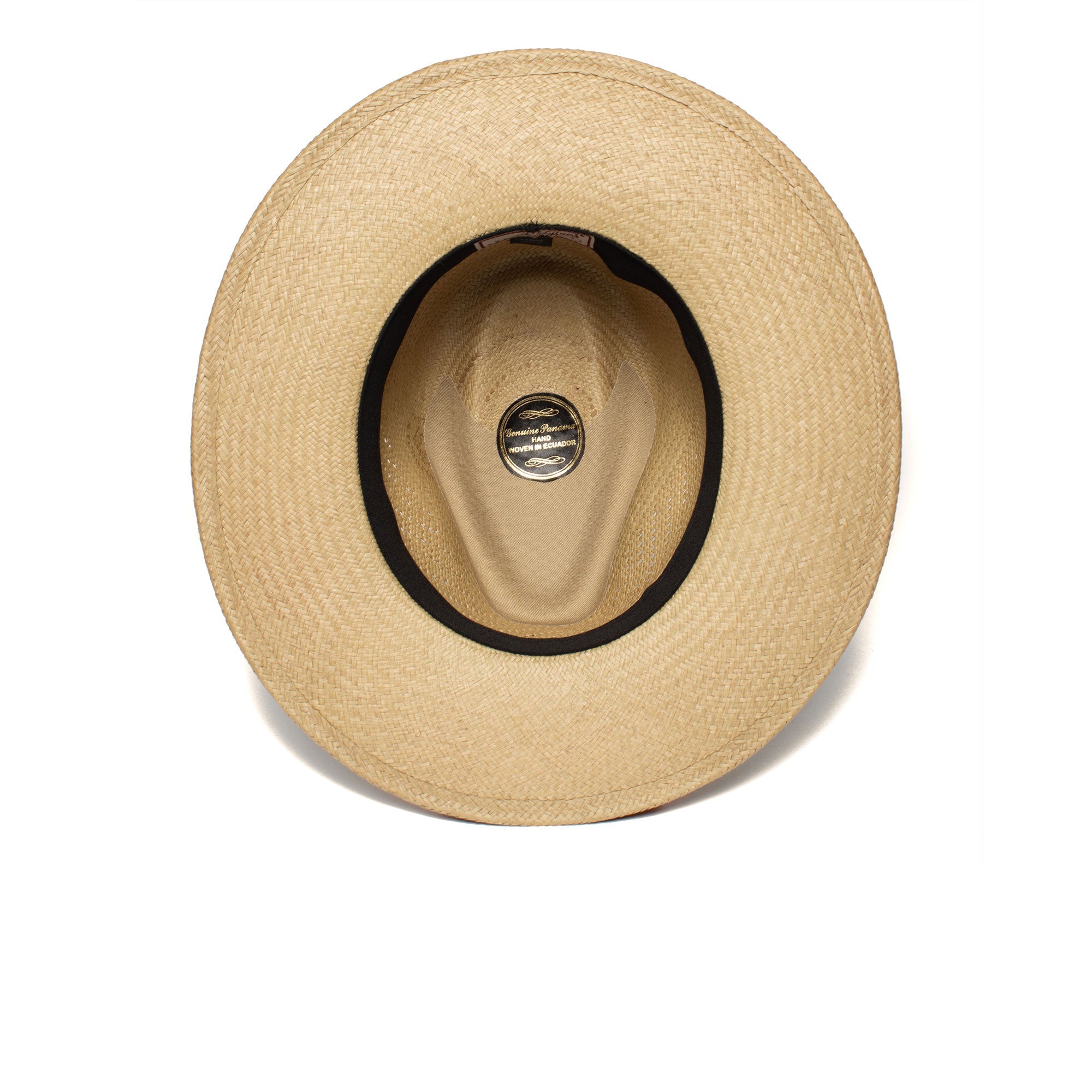Goorin Bros. welfleet straw wide brim fedora Olive under view
