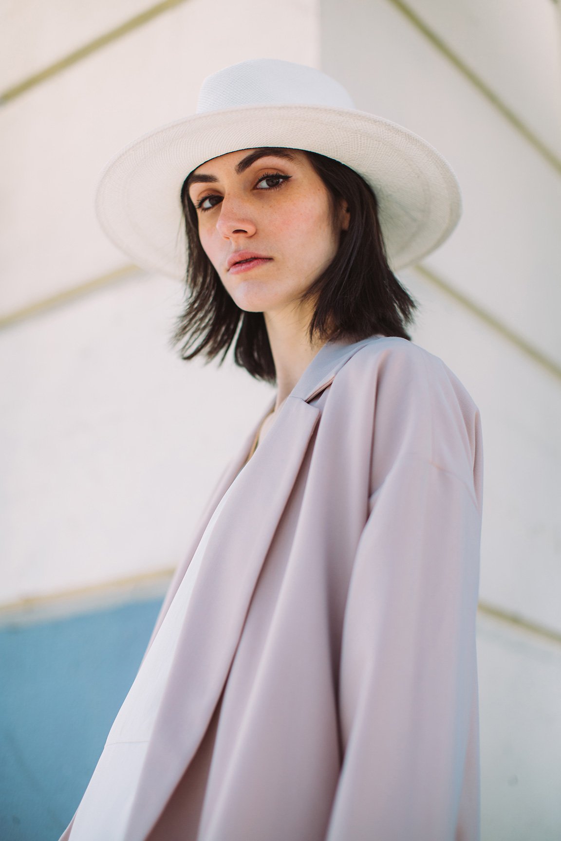 Goorin Bros. welfleet straw wide brim fedora White Lifestyle Womens