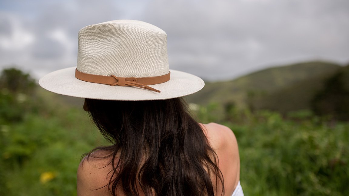 Goorin Bros. welfleet straw wide brim fedora White Lifestyle Womens