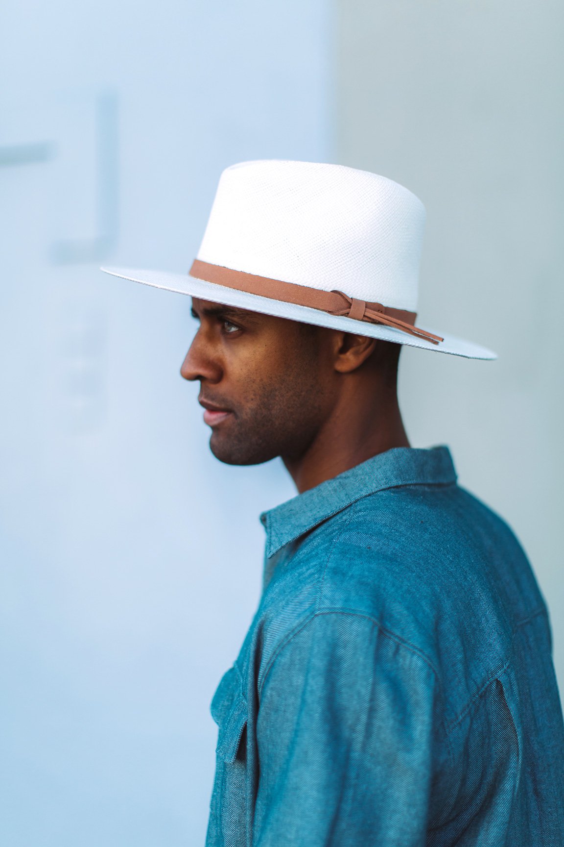 Goorin Bros. welfleet straw wide brim fedora White Lifestyle Mens
