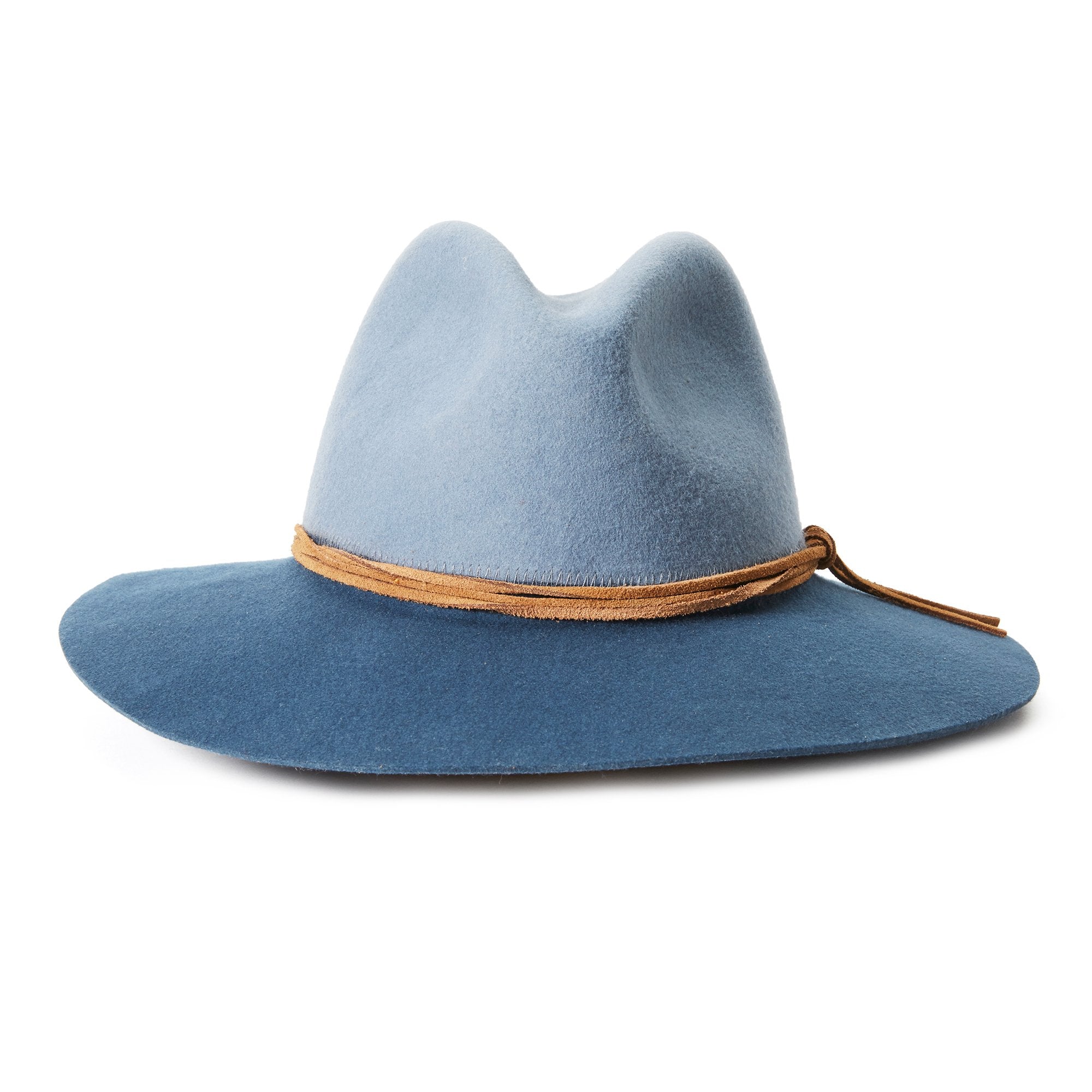 Goorin Bros. queen of hearts wool wide brim fedora Sky front view