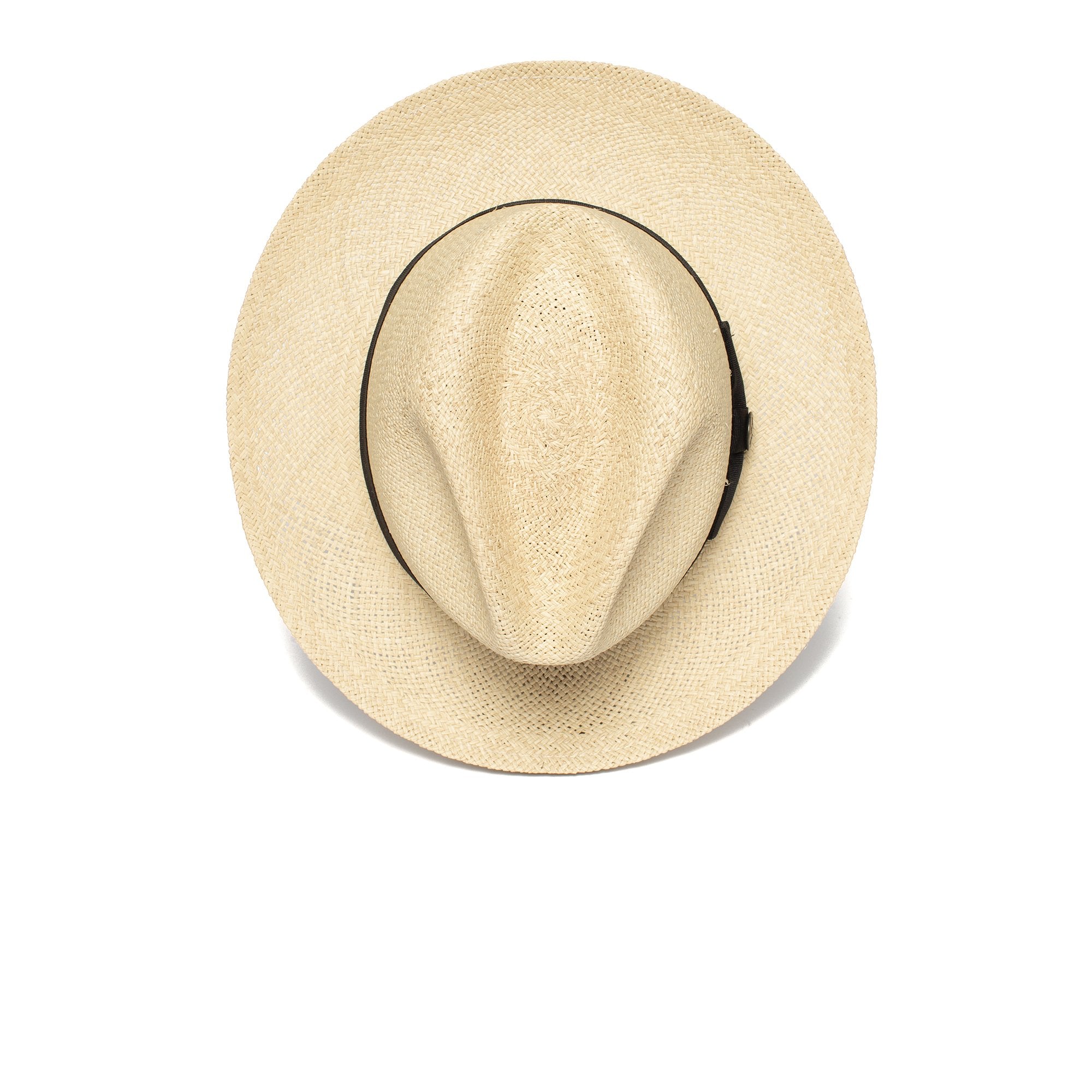 Goorin Bros. puerto lopez center dent wide brim straw fedora hat Natural top view