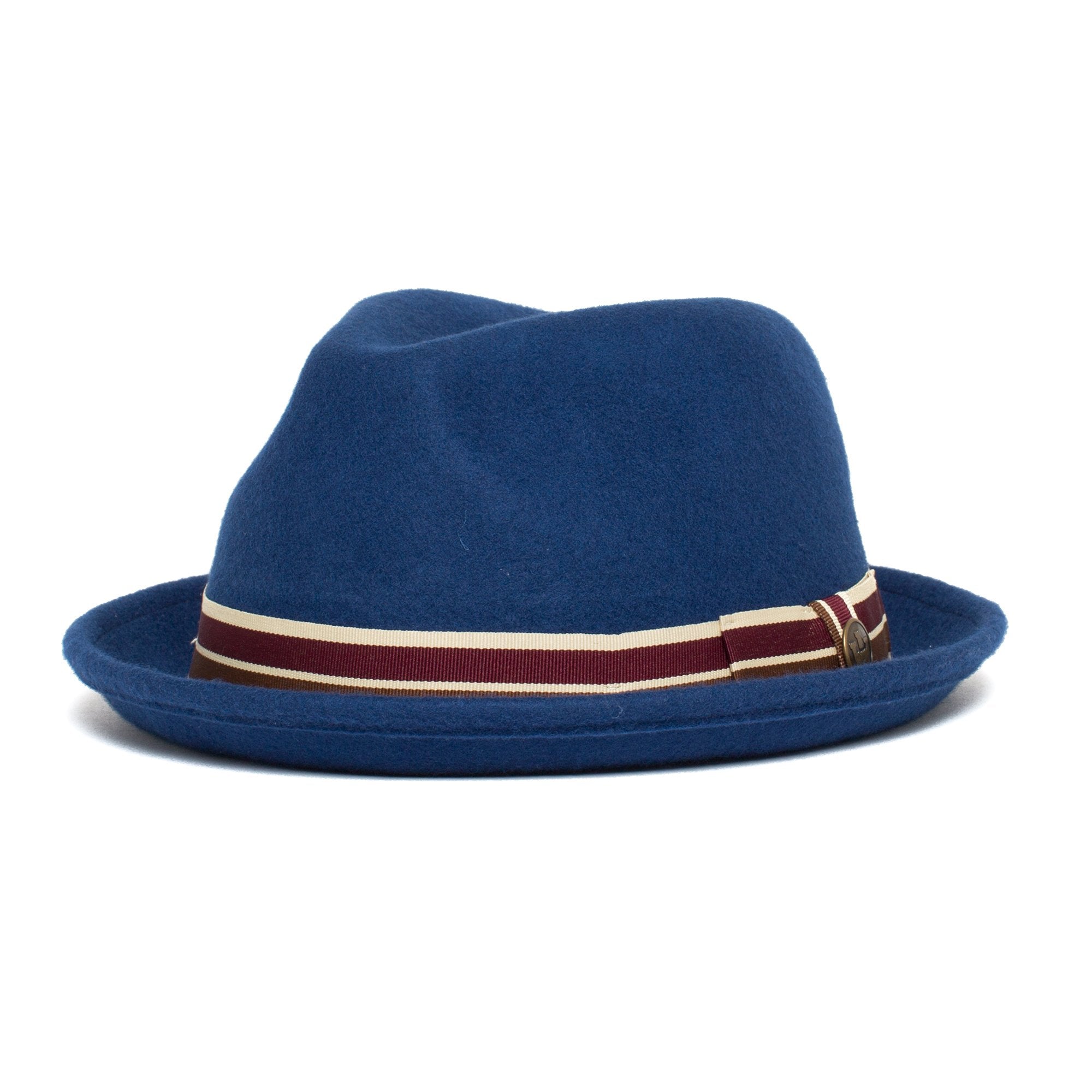 Goorin Bros. wonderful world wool flip up fedora Blue left side view