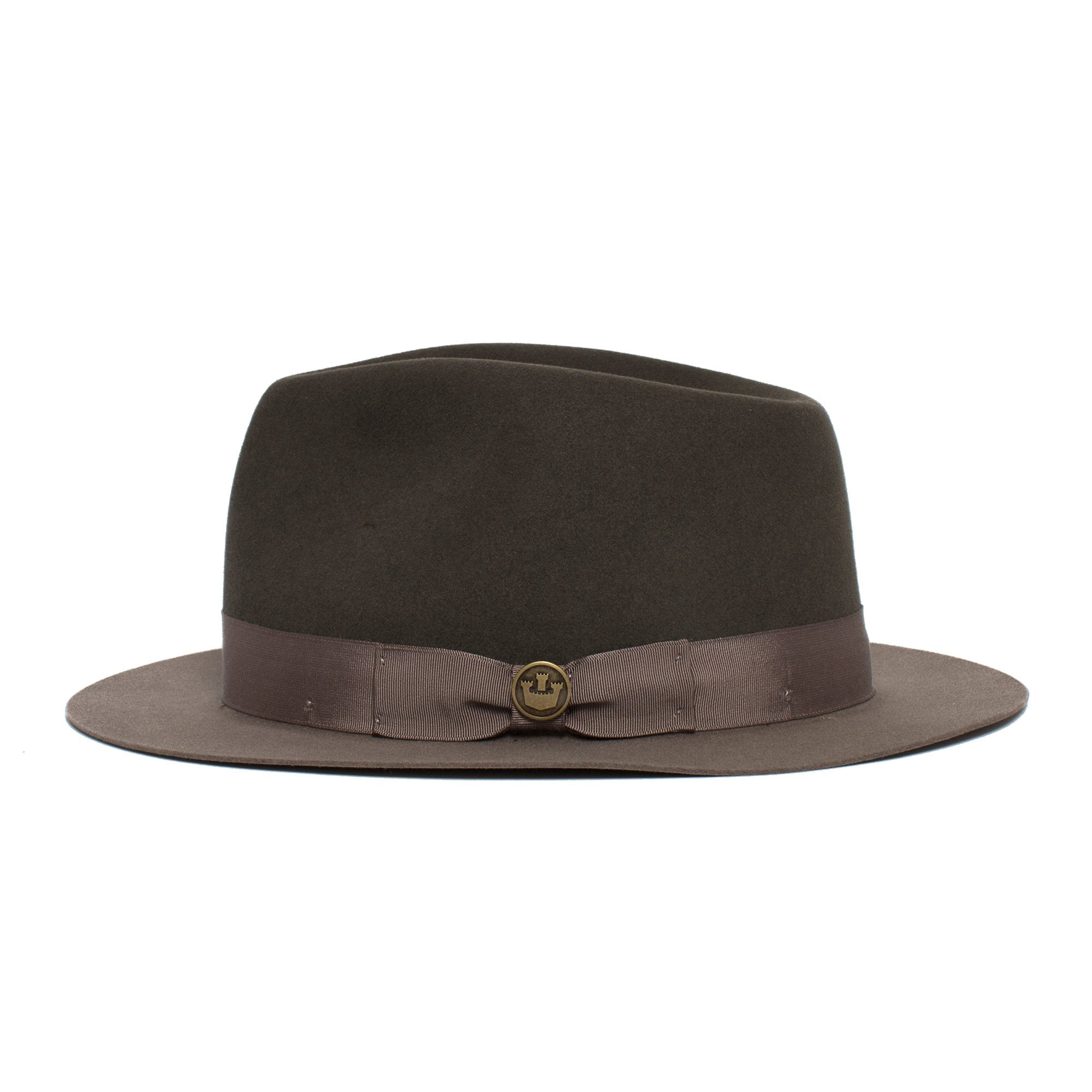 Goorin Bros. the baker wool classic brim fedora Grey side view