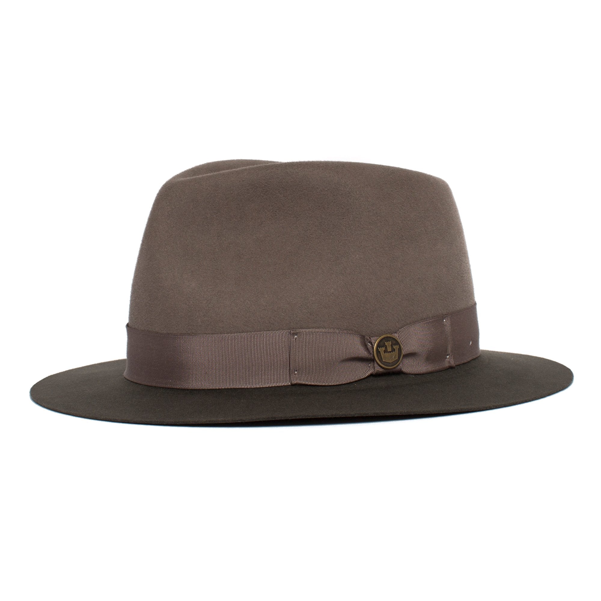 Goorin Bros. the baker wool classic brim fedora Olive left side view