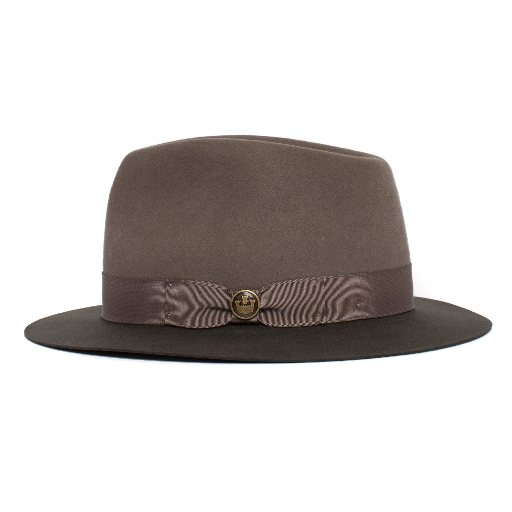 Goorin Bros. the baker wool classic brim fedora Olive side view