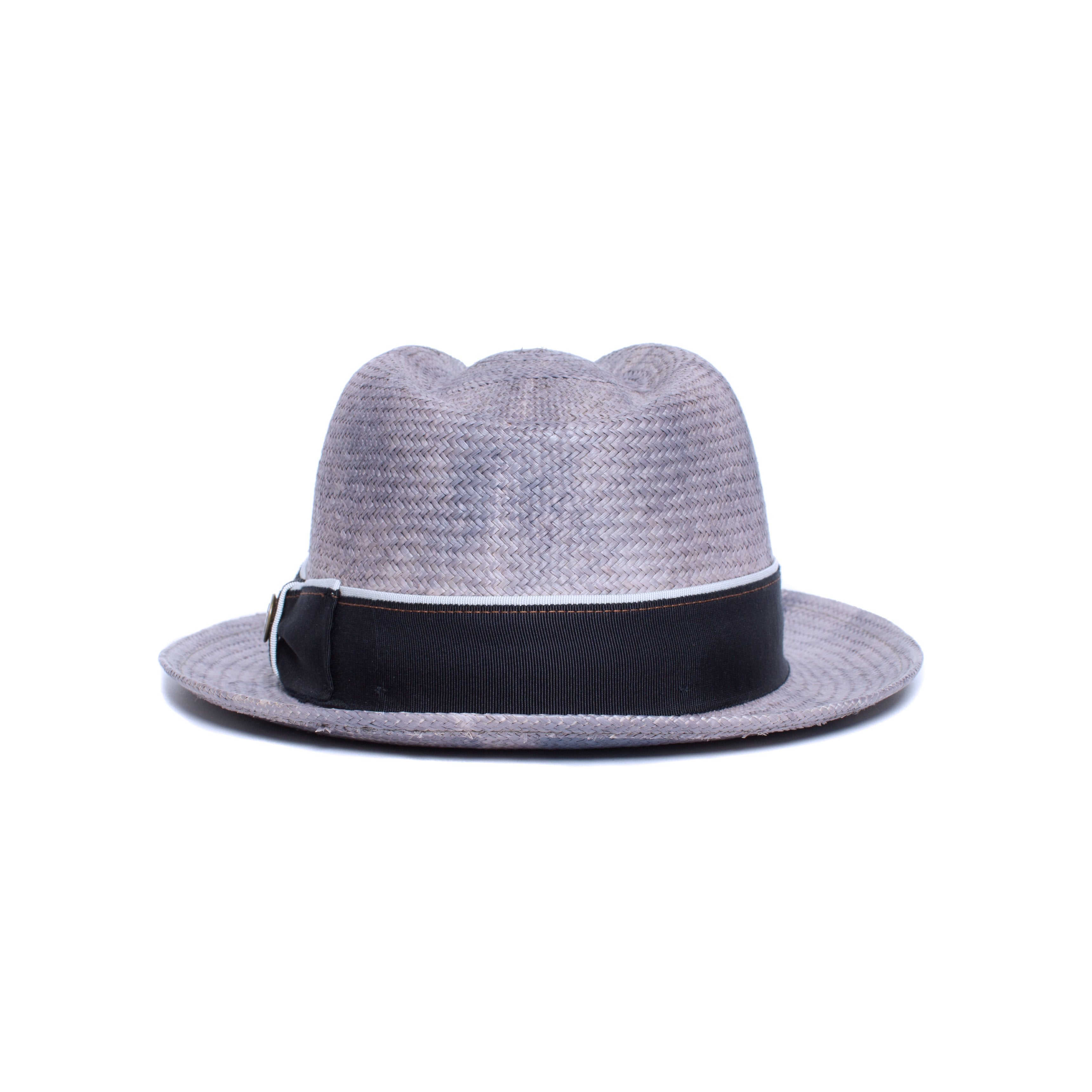 Goorin Bros. charlie grateful teardrop medium brim straw fedora hat Blue back view