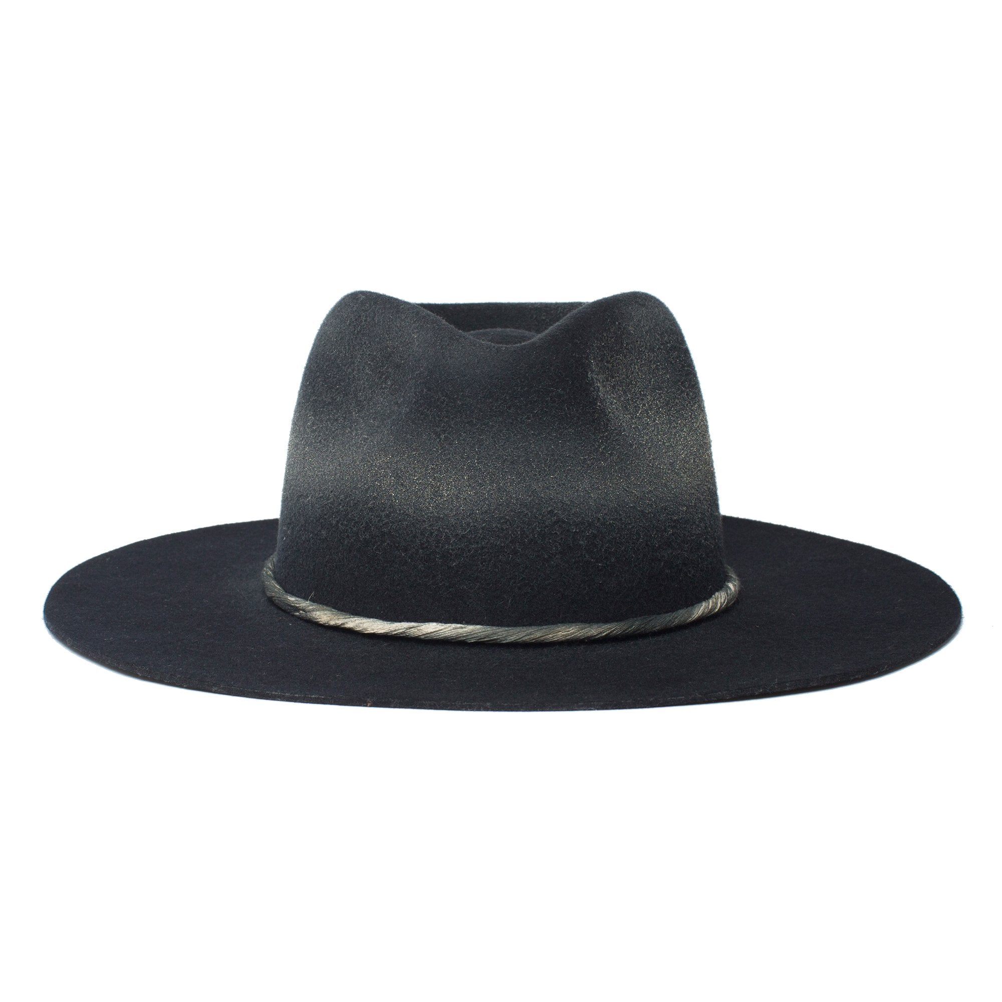 Goorin Bros. mr nix wool wide brim fedora Black front view