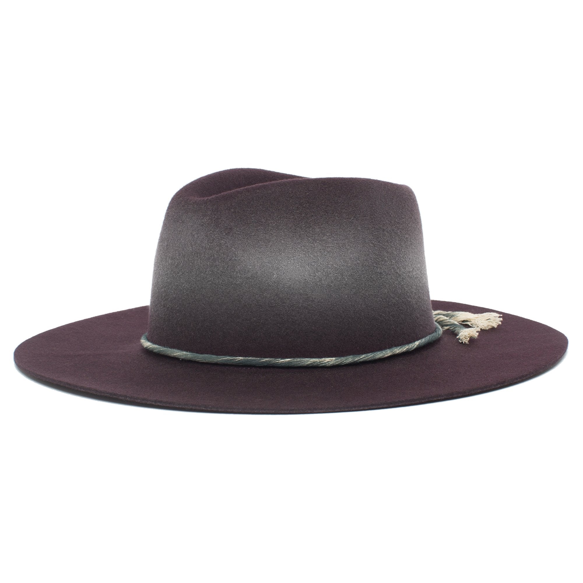 Goorin Bros. mr nix wool wide brim fedora Purple left side view