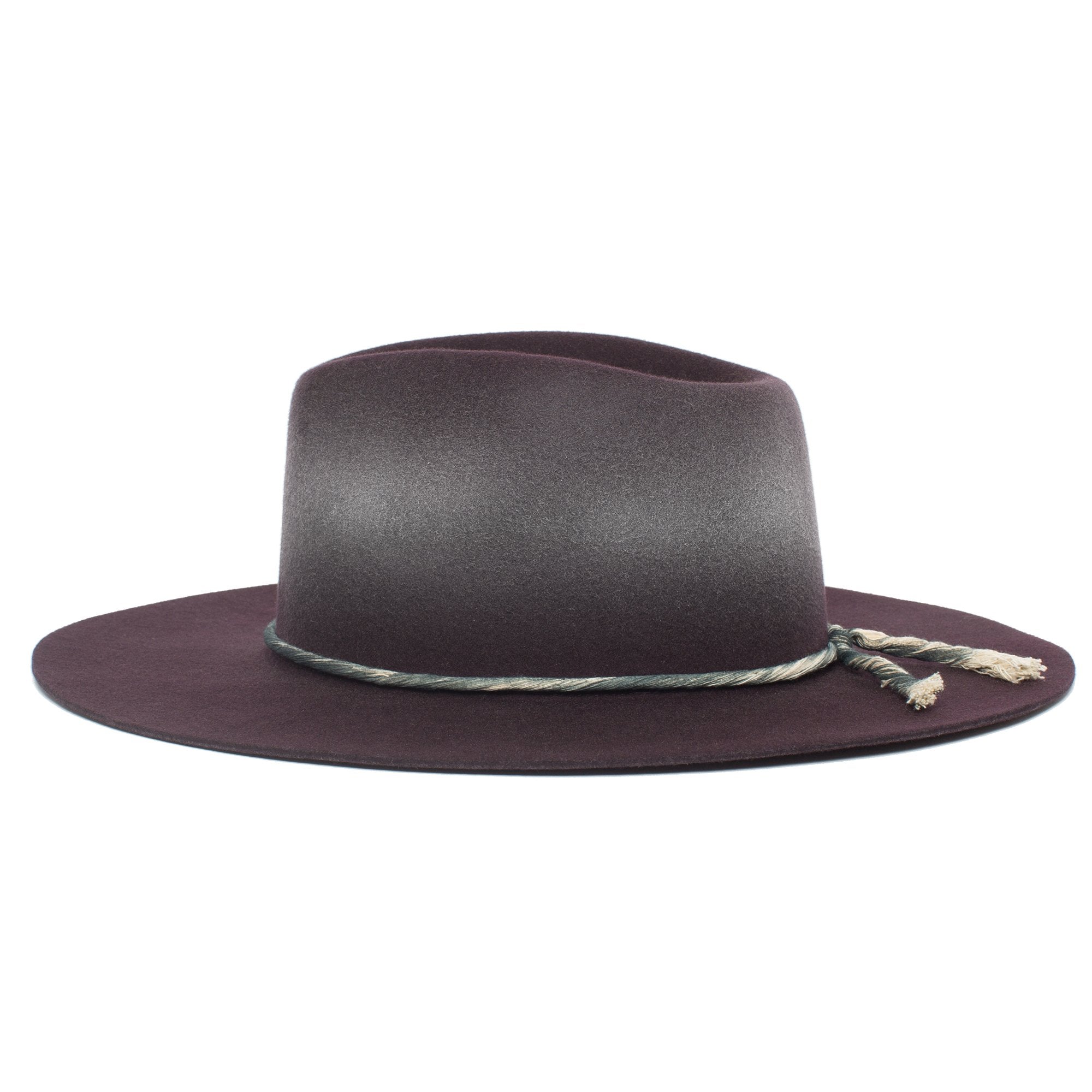 Goorin Bros. mr nix wool wide brim fedora Purple side view