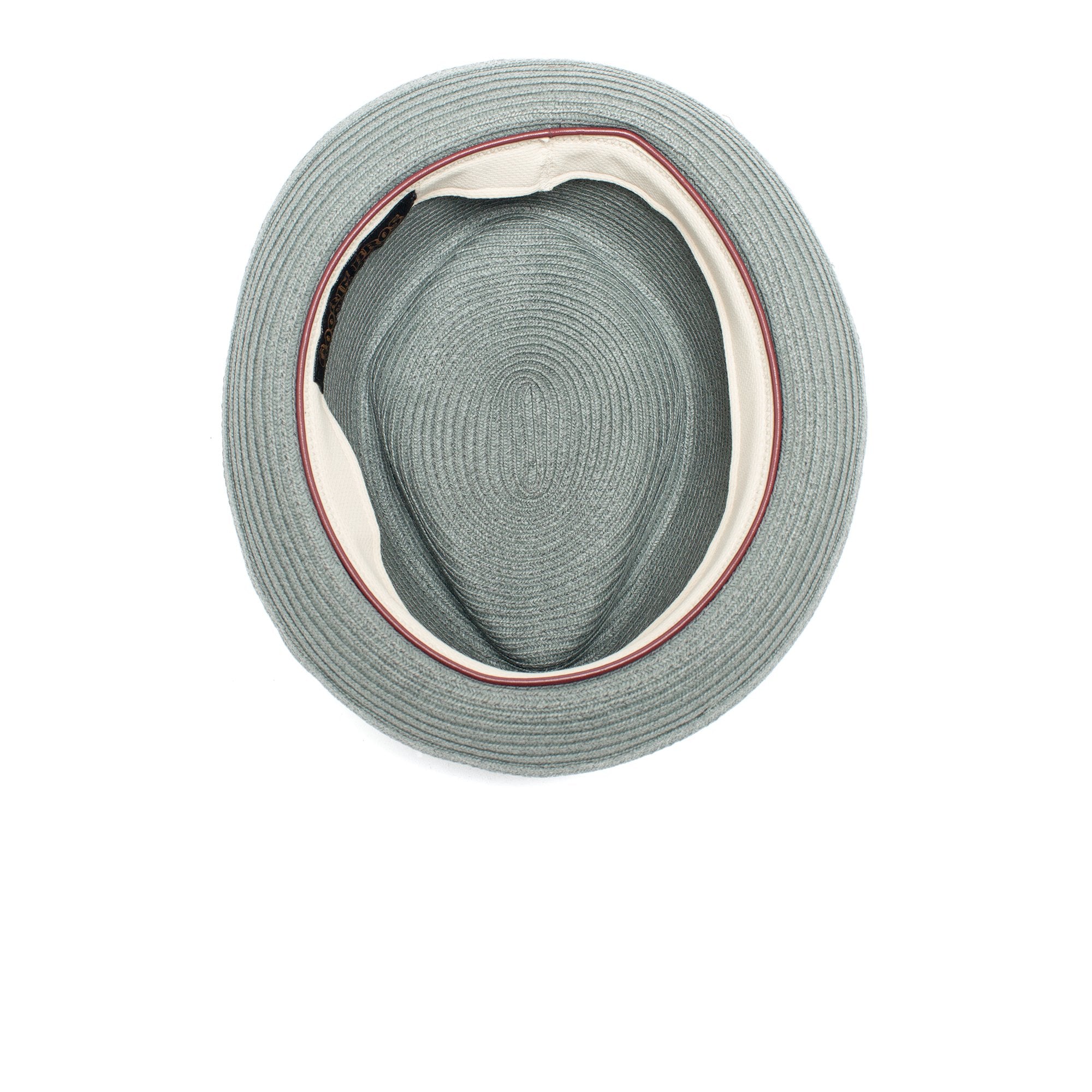 Goorin Bros. big joe cotton porkpie fedora Sage under view