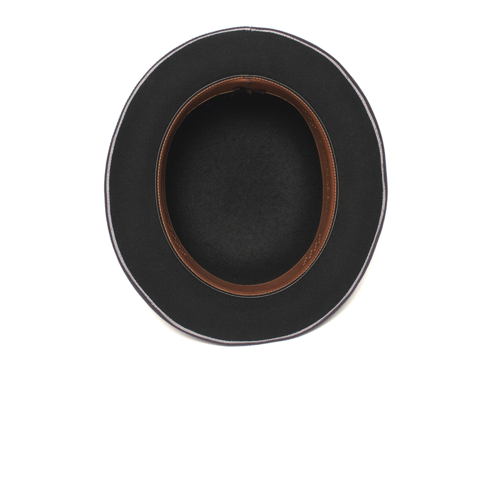 Goorin Bros. one eyed king wool bowler Black under view