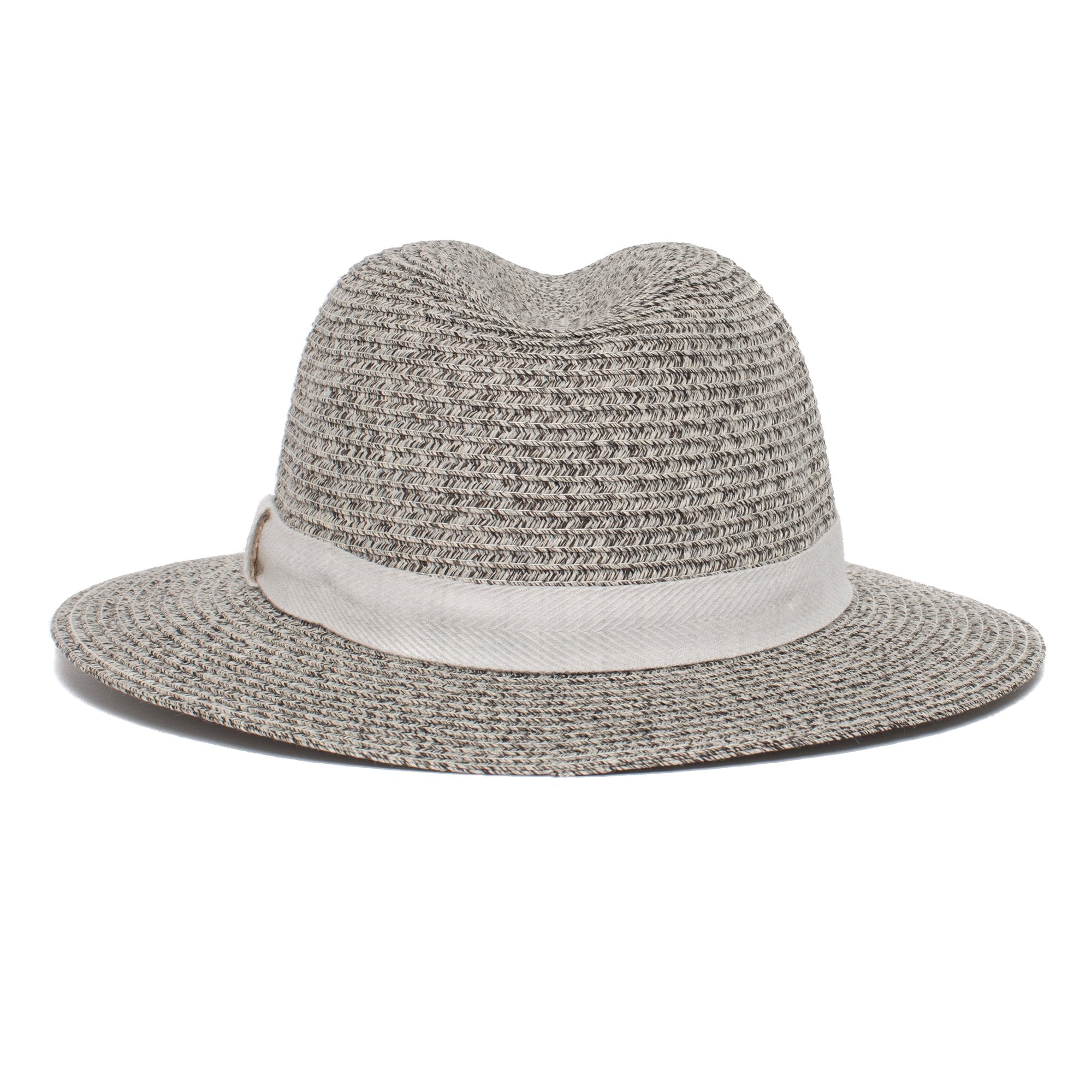Goorin Bros. roll the dice center dent wide brim polyester fedora hat Black back view