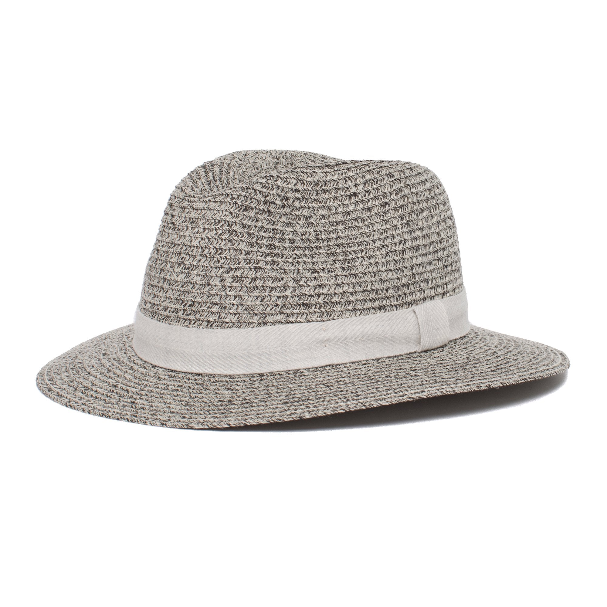 Goorin Bros. roll the dice center dent wide brim polyester fedora hat Black left side view