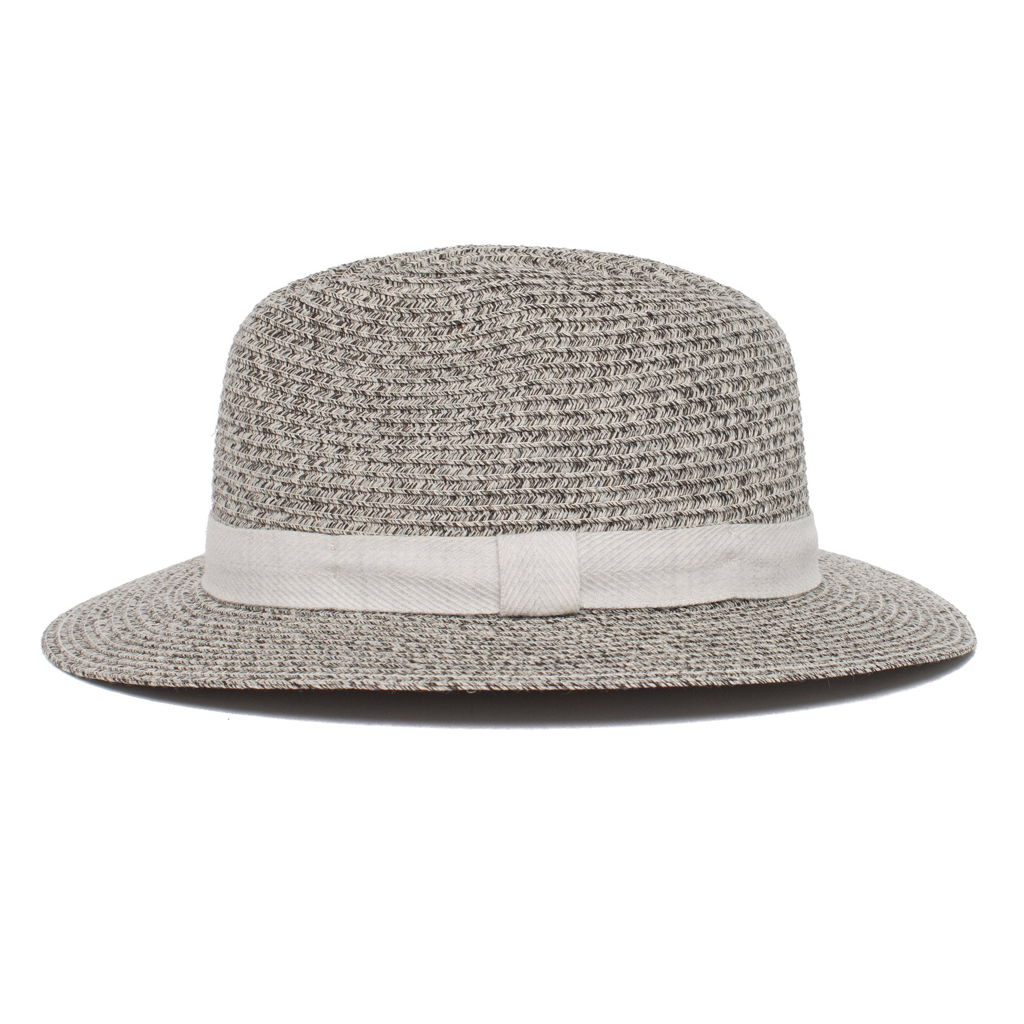 Goorin Bros. roll the dice center dent wide brim polyester fedora hat Black side view
