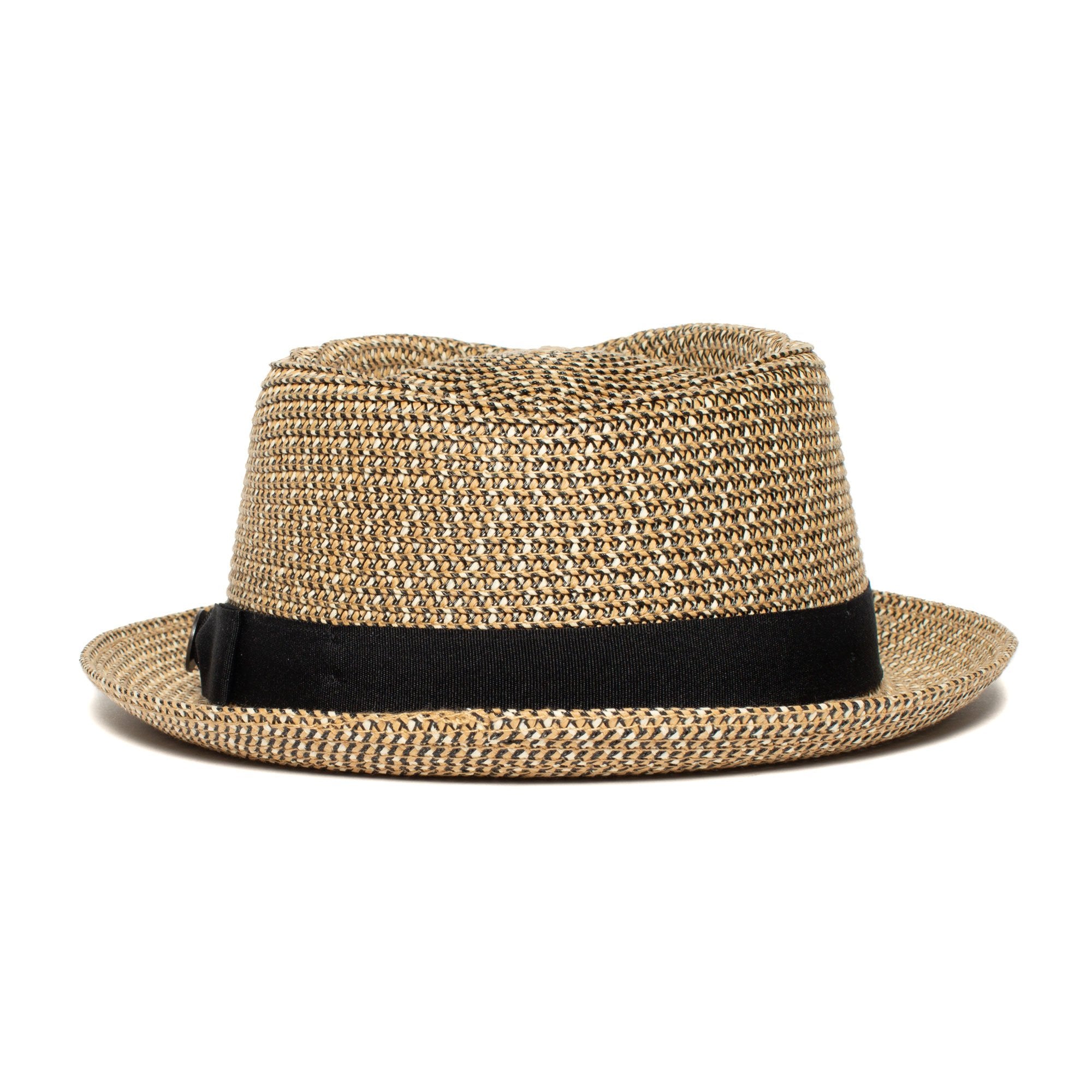 Goorin Bros. low country diamond short brim paper poly blend porkpie fedora hat Natural back view