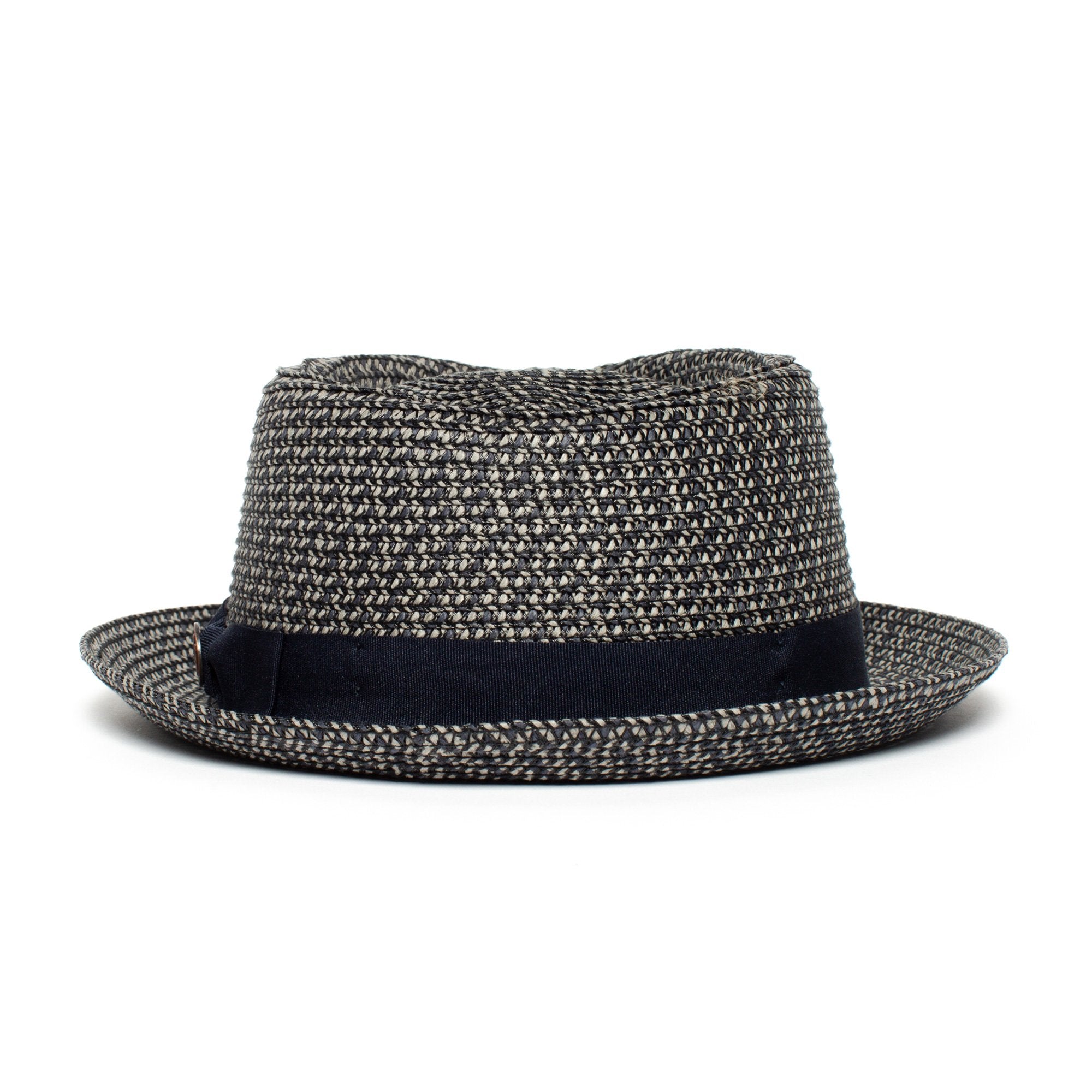 Goorin Bros. low country diamond short brim paper poly blend porkpie fedora hat Navy back view