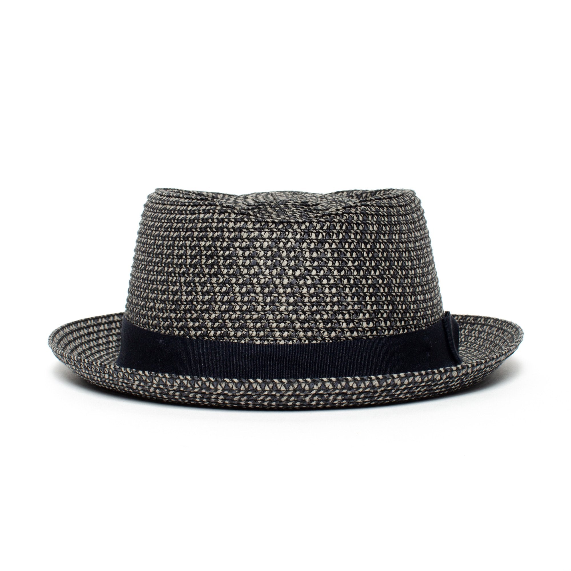 Goorin Bros. low country diamond short brim paper poly blend porkpie fedora hat Navy front view