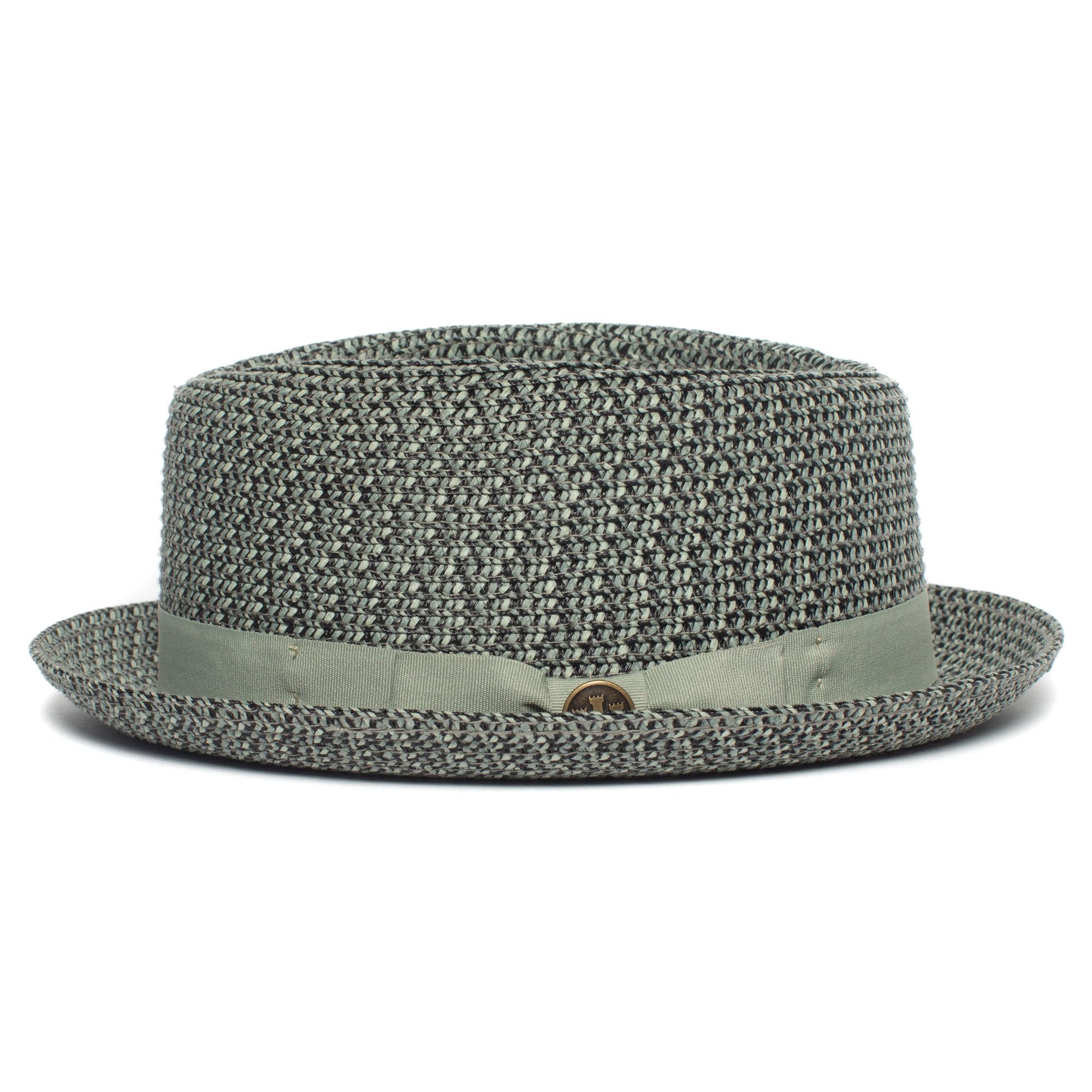 Goorin Bros. low country diamond short brim paper poly blend porkpie fedora hat Olive side view