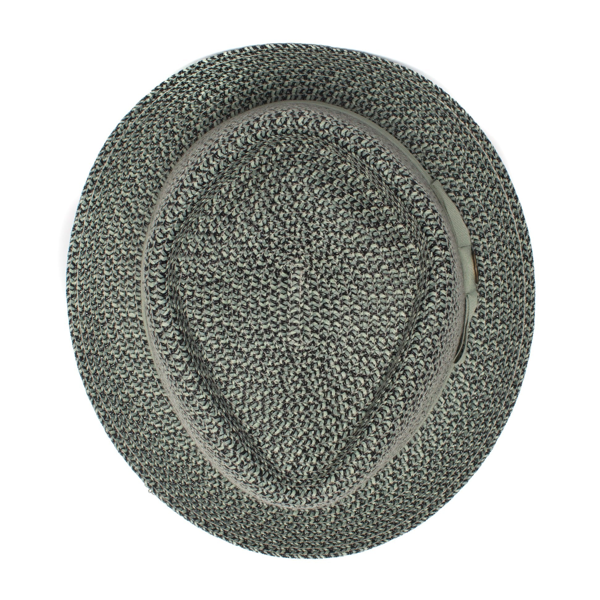 Goorin Bros. low country diamond short brim paper poly blend porkpie fedora hat Olive top view