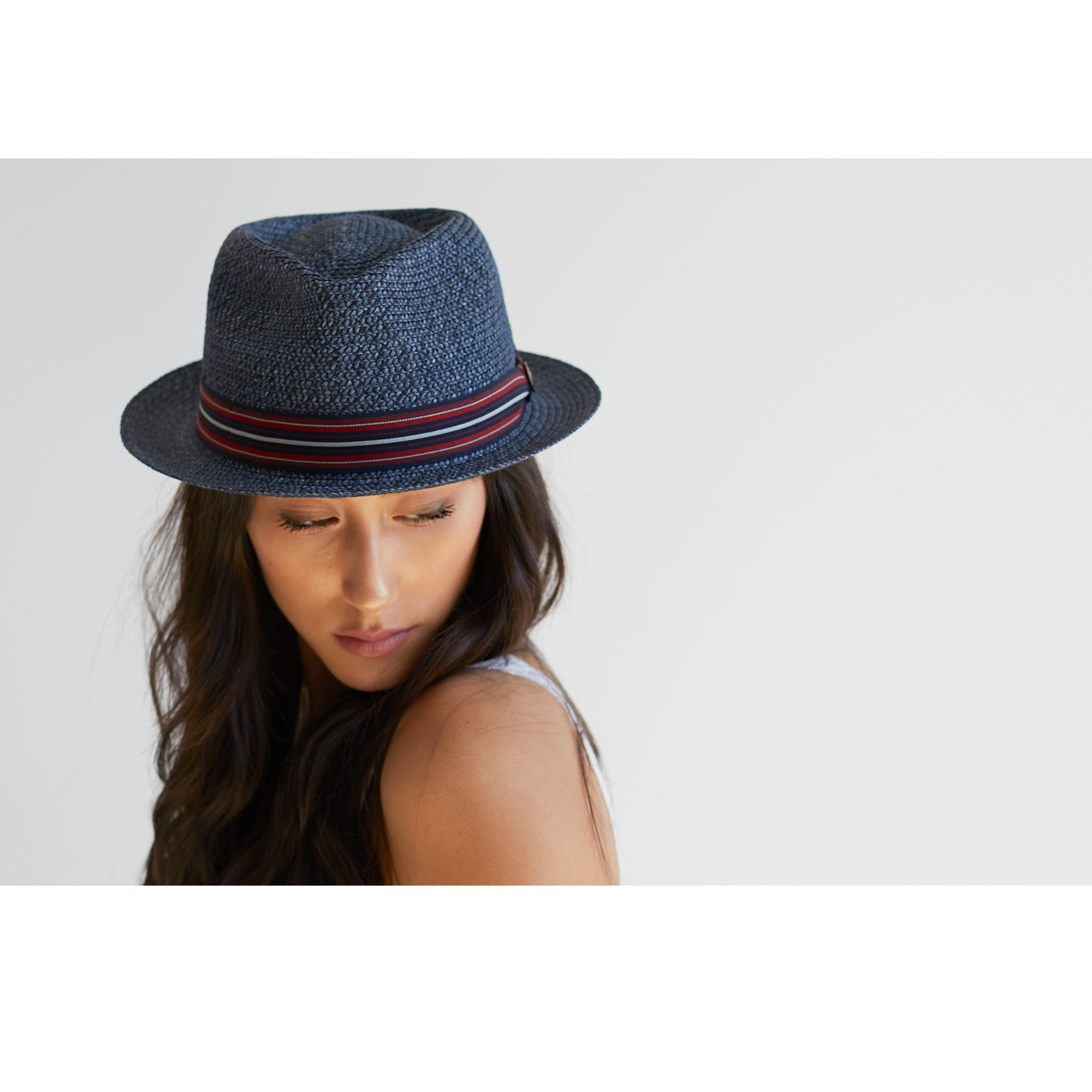 Goorin Bros. Big Frank Navy porkpie womens styling