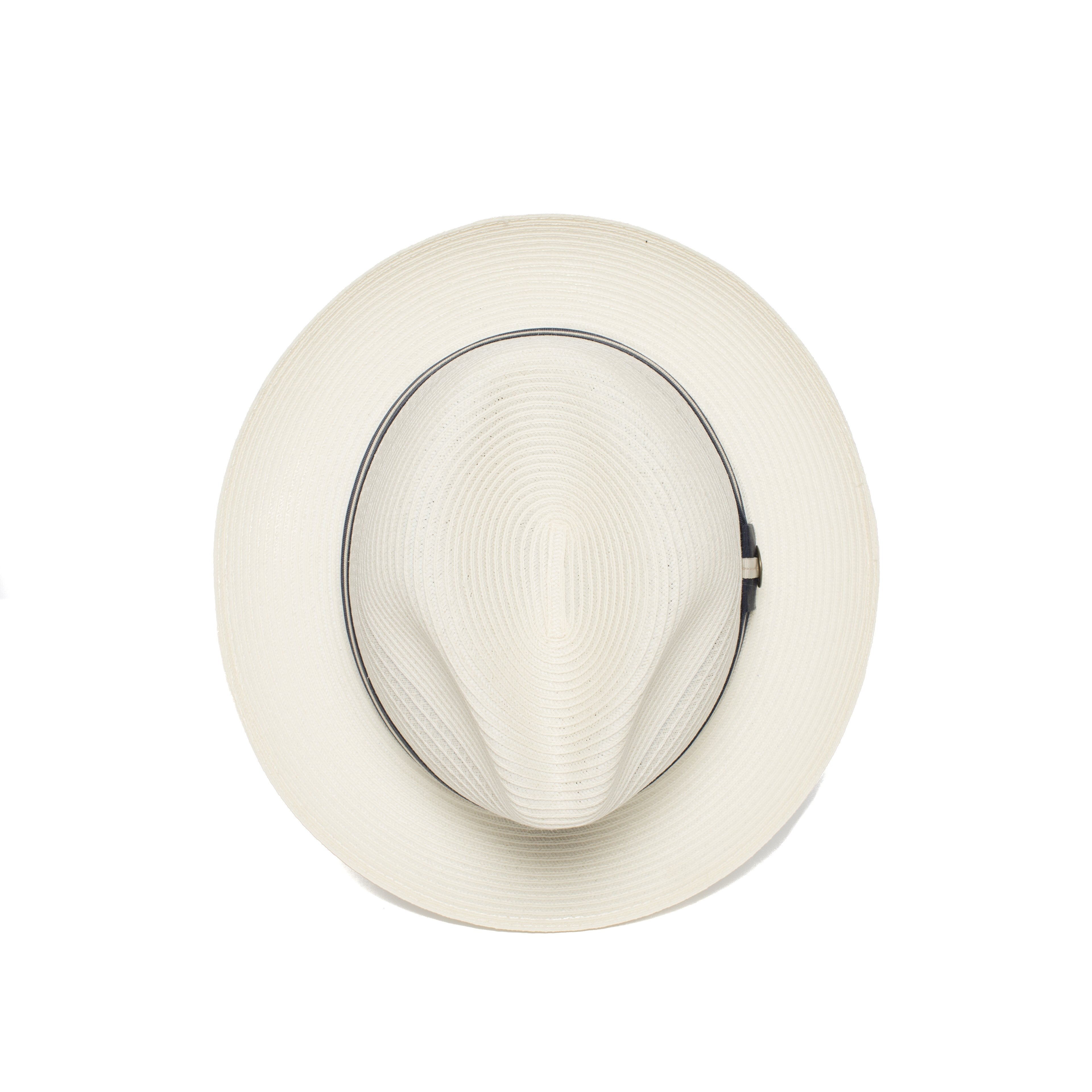 Goorin Bros. knox duncan center dent medium brim hemp fedora hat Natural top view