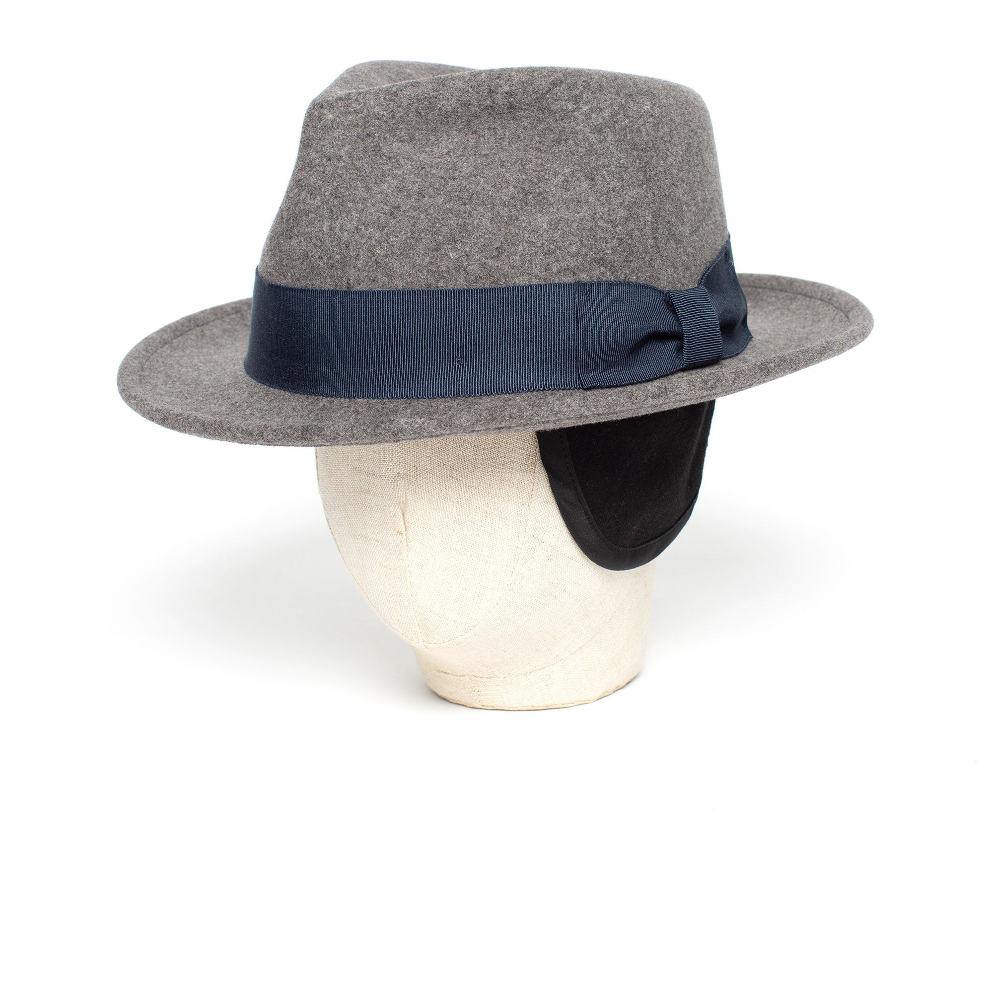 Goorin Bros. radley teardrop medium brim felt fedora hat Grey top view