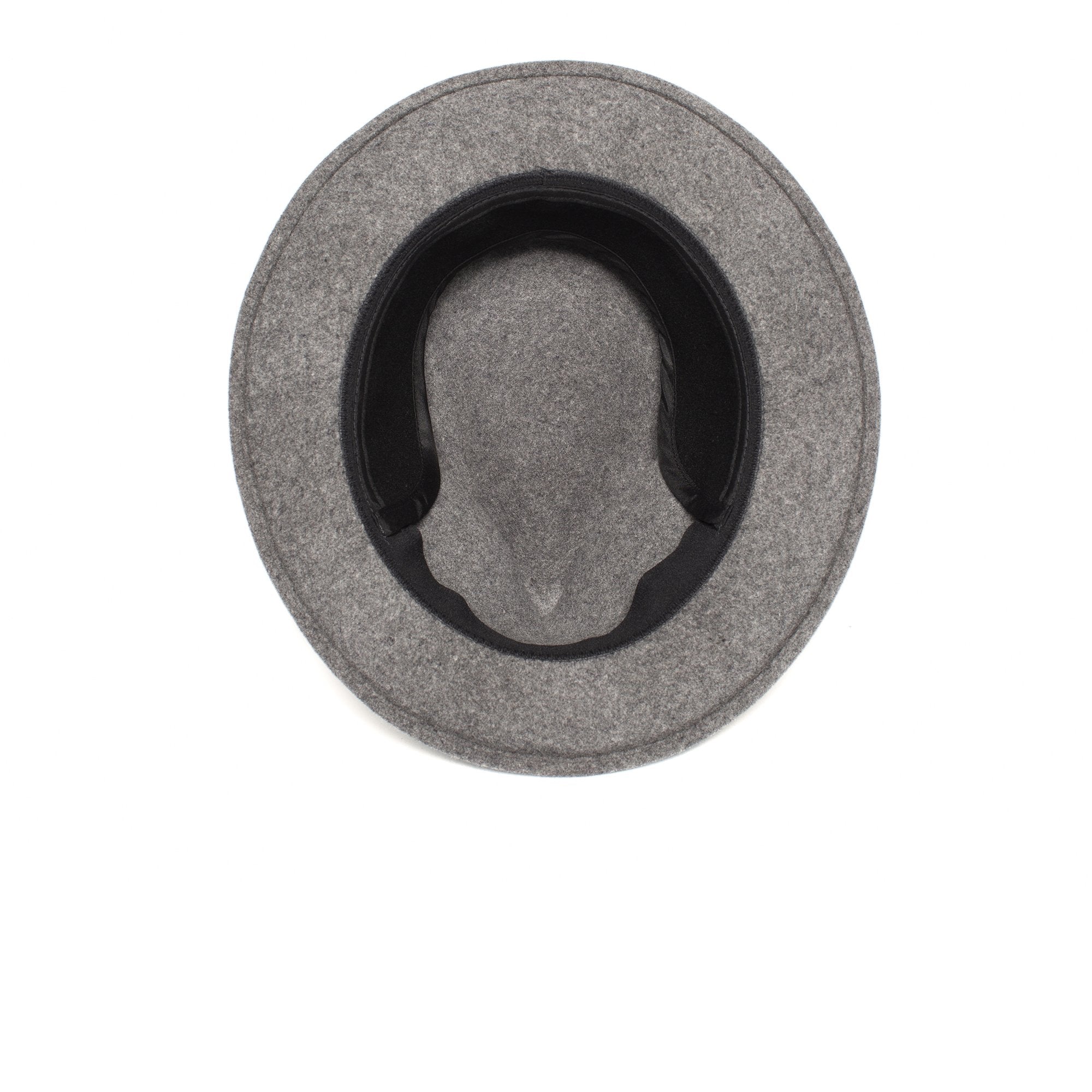Goorin Bros. radley teardrop medium brim felt fedora hat Grey under view