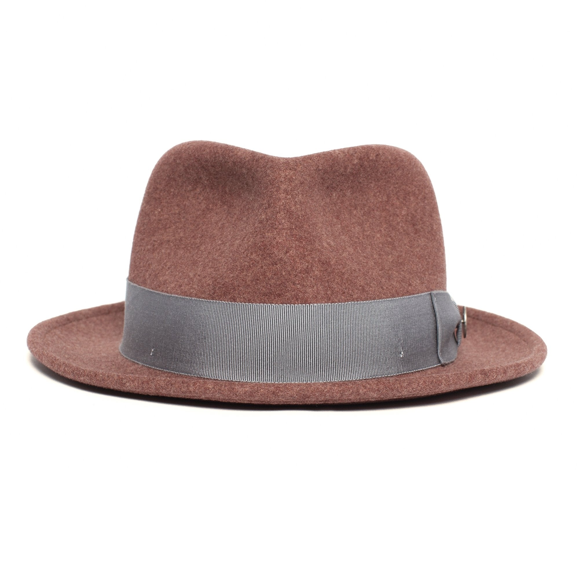 Goorin Bros. radley teardrop medium brim felt fedora hat Mauve front view