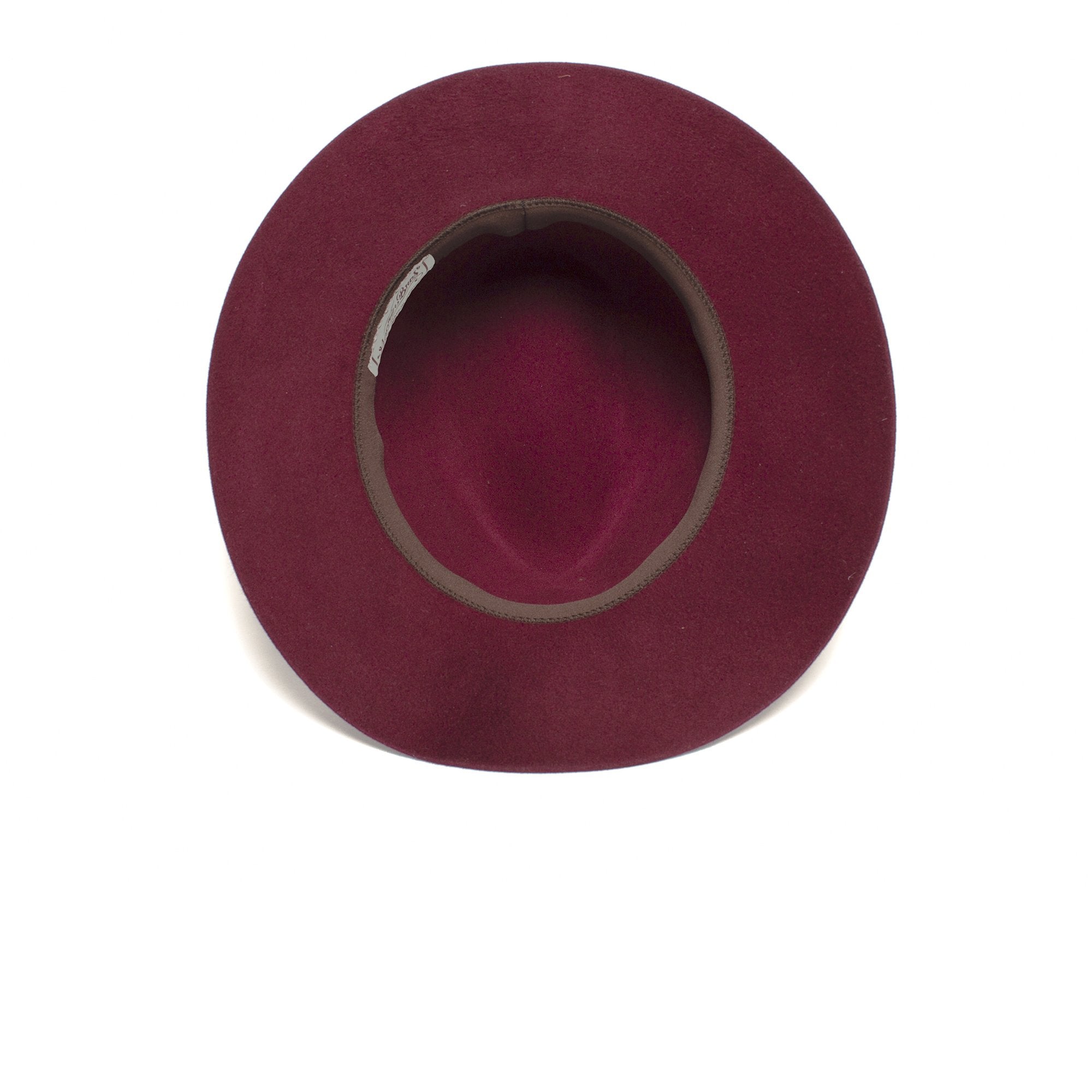 Goorin Bros. the director wool wide brim fedora Burgundy under view
