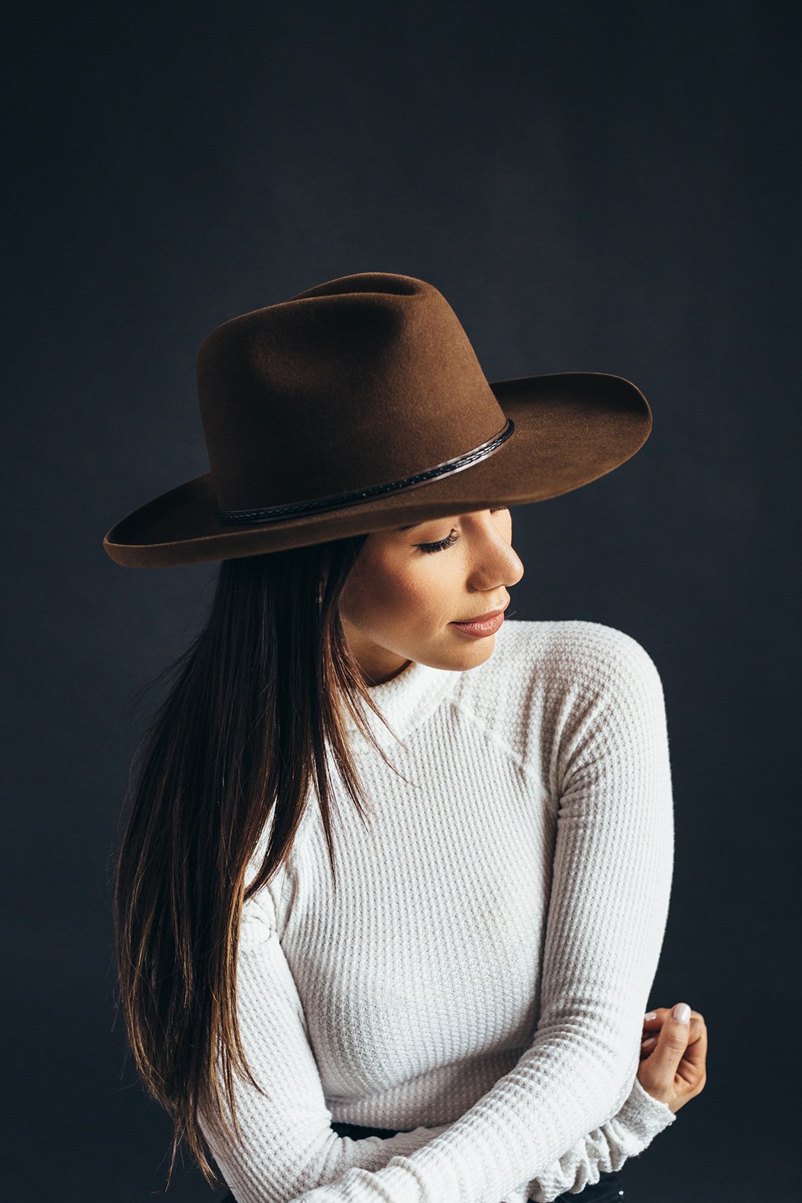 Goorin Bros. big daddy wool wide brim fedora Whiskey Lifestyle Womens