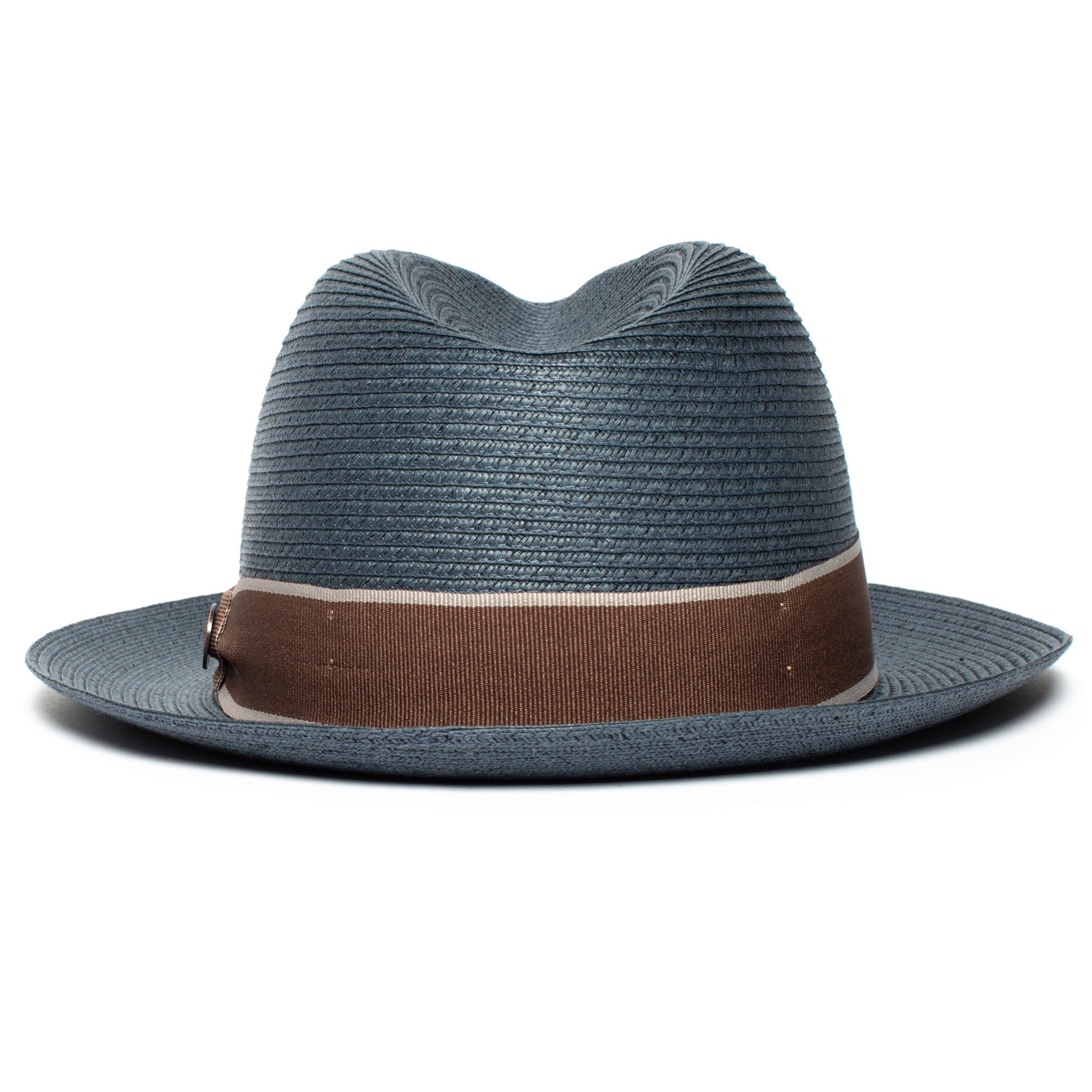 Goorin Bros. legend paper diamond porkpie fedora Navy back view