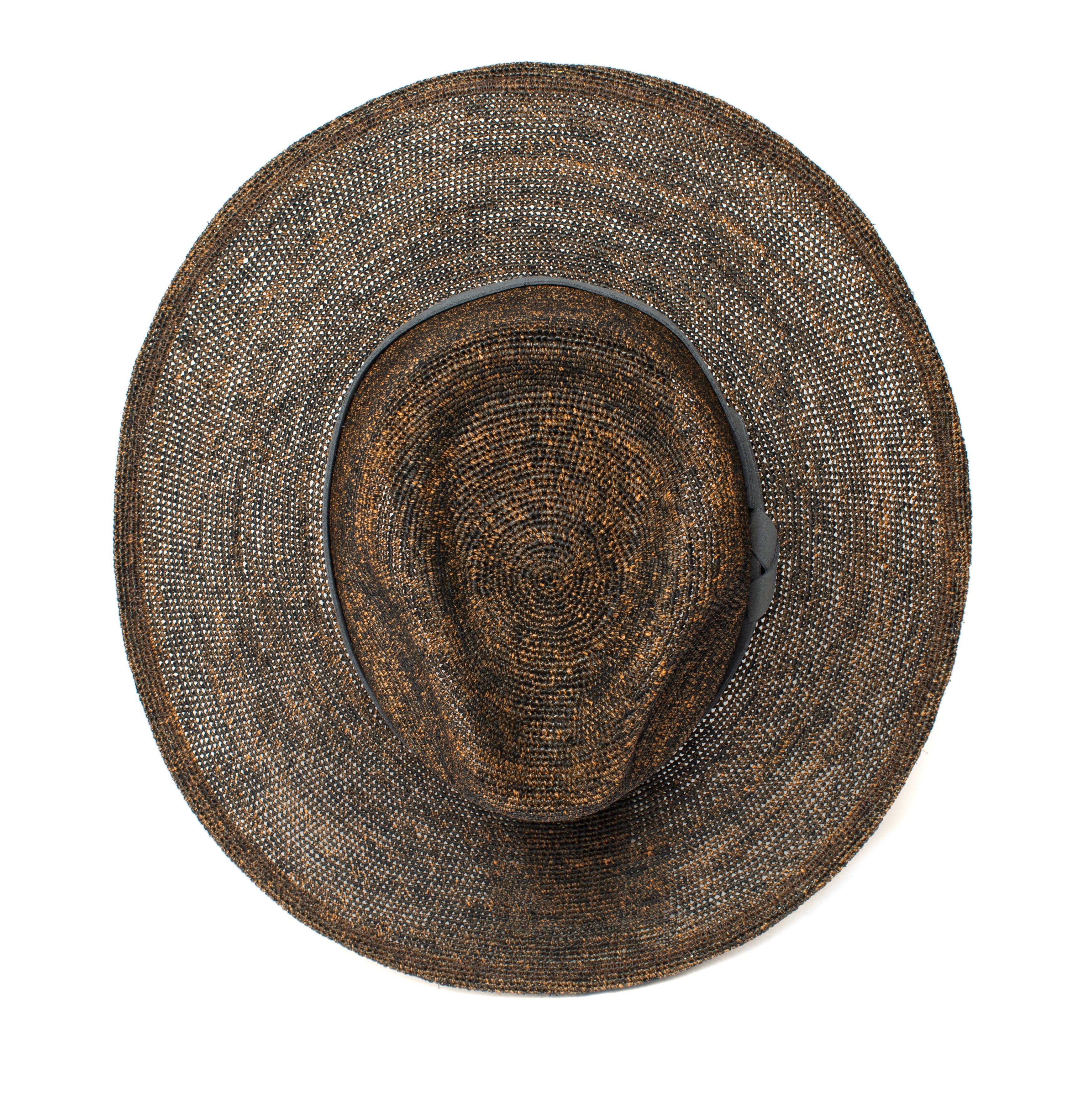 Goorin Bros. cloud nine straw fedora Black top view
