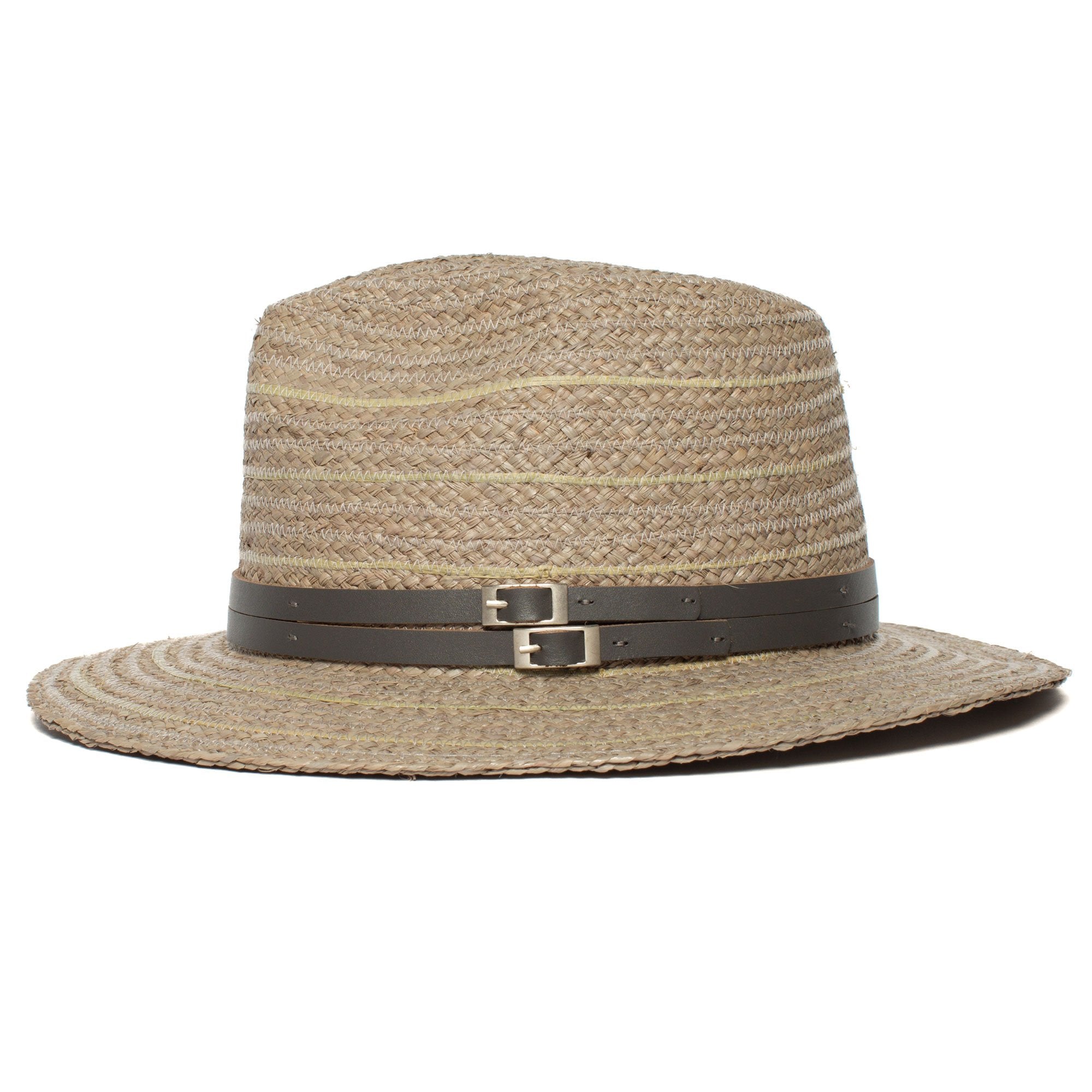 Goorin Bros. tanlines raffia fedora Blue side view