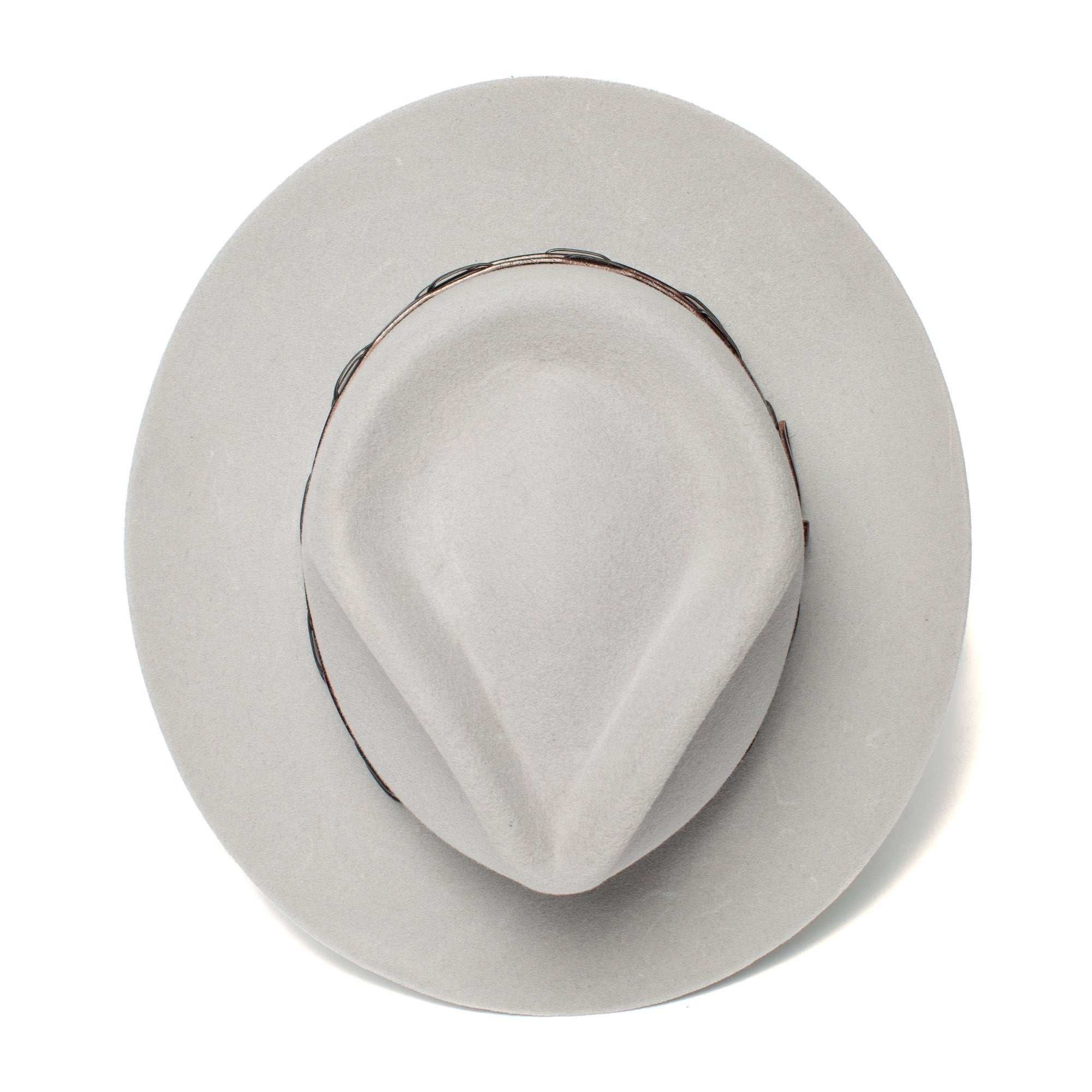 Goorin Bros. deep river wool fedora Grey top view