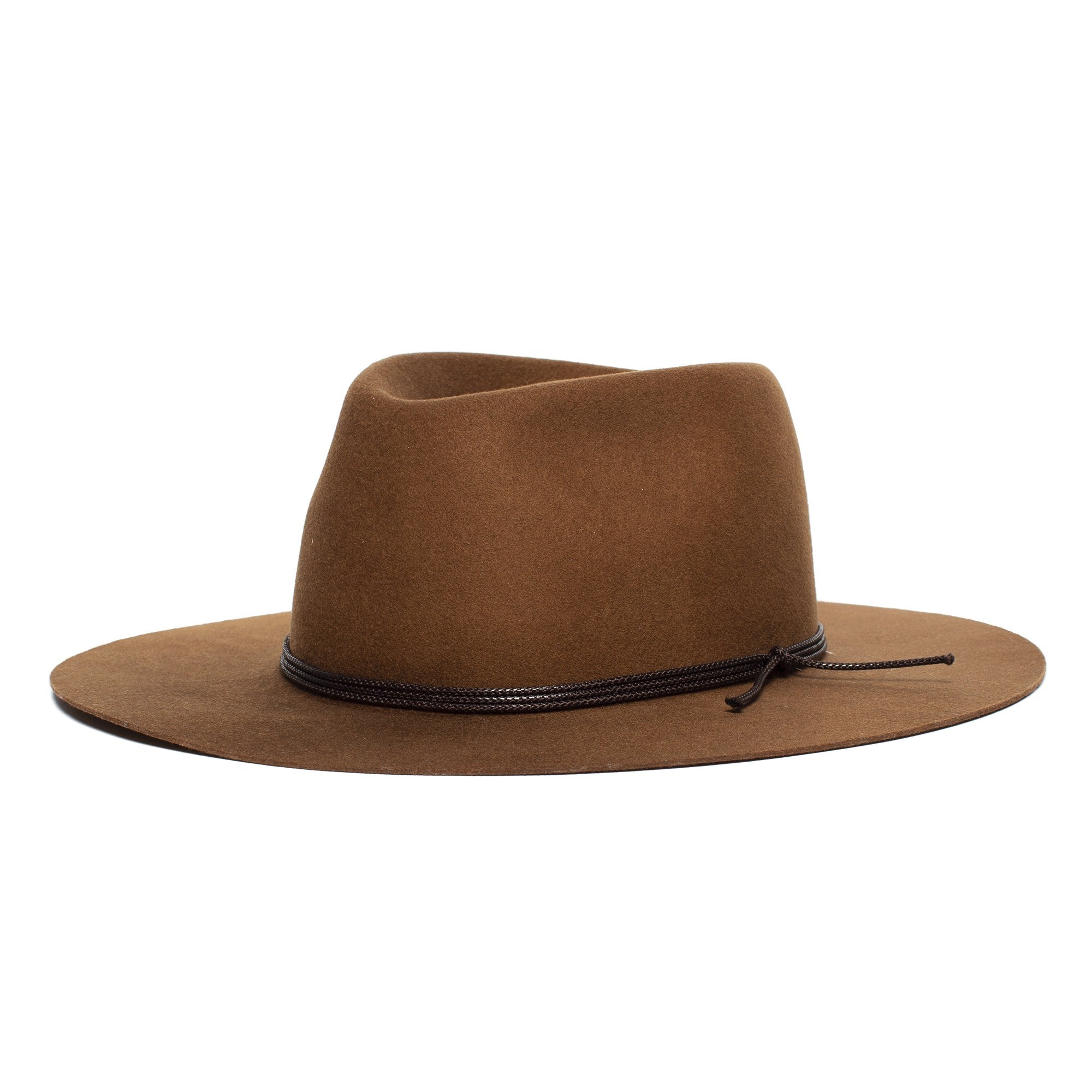 Goorin Bros. dakota wool wide brim fedora Whiskey left side view