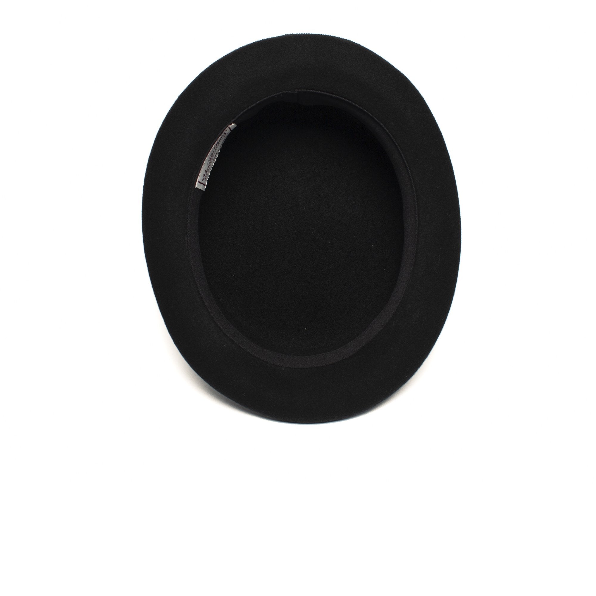 Goorin Bros. cash queen wool equestrian top hat Black top view