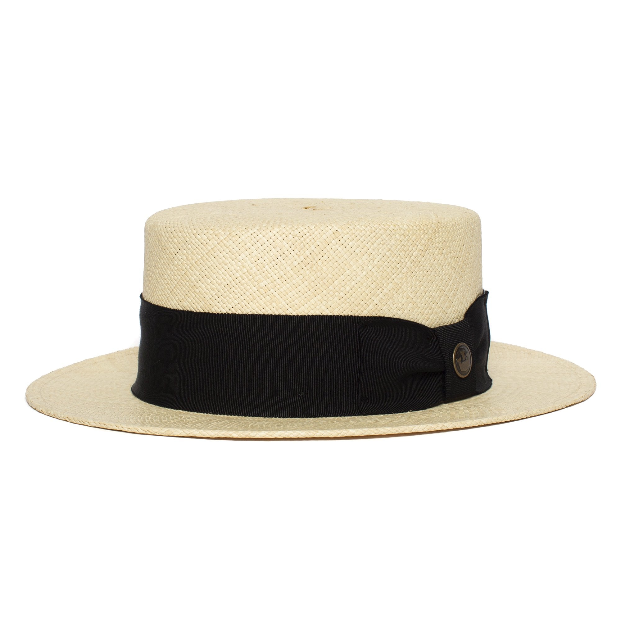 Goorin Bros. giovanni de luca straw wide brim boater Natural left side view