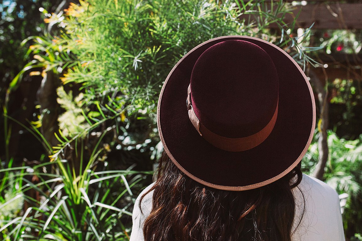 Goorin Bros. honeymoon boater Burgundy Lifestyle Womens