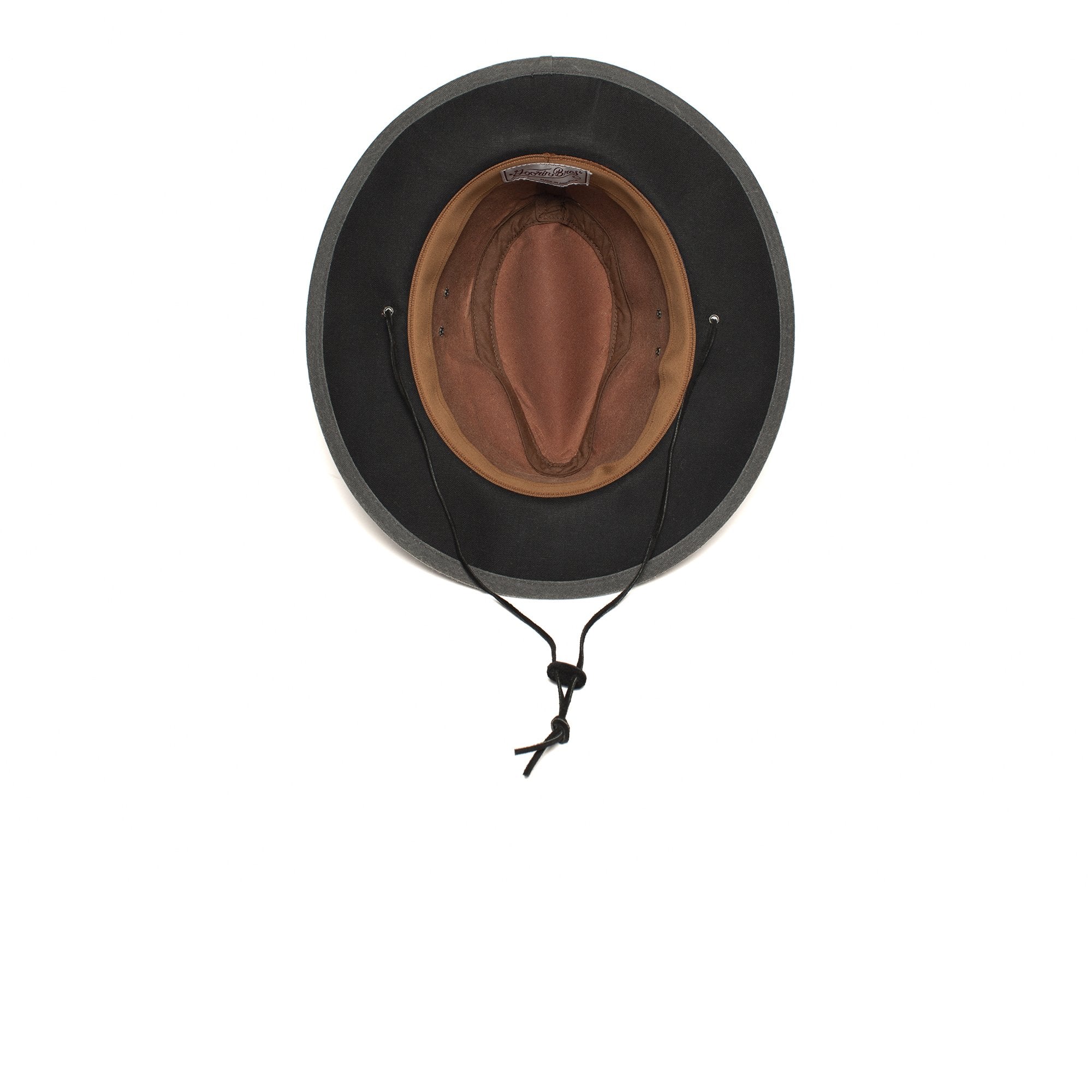 Goorin Bros. down the bayou cotton diamond porkpie fedora Brown under view
