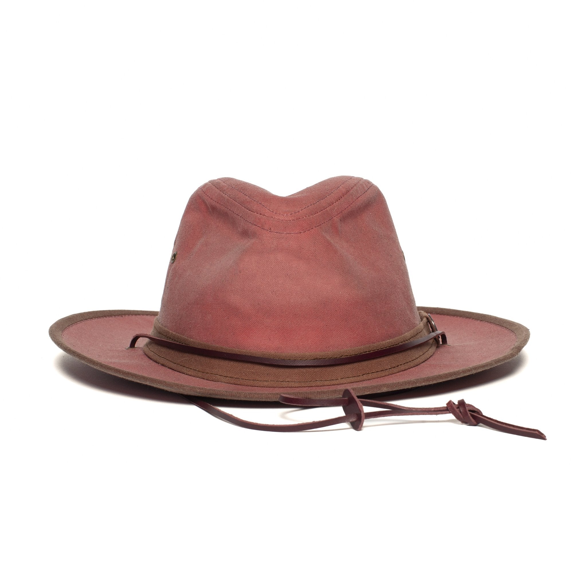Goorin Bros. down the bayou cotton diamond porkpie fedora Pink front view