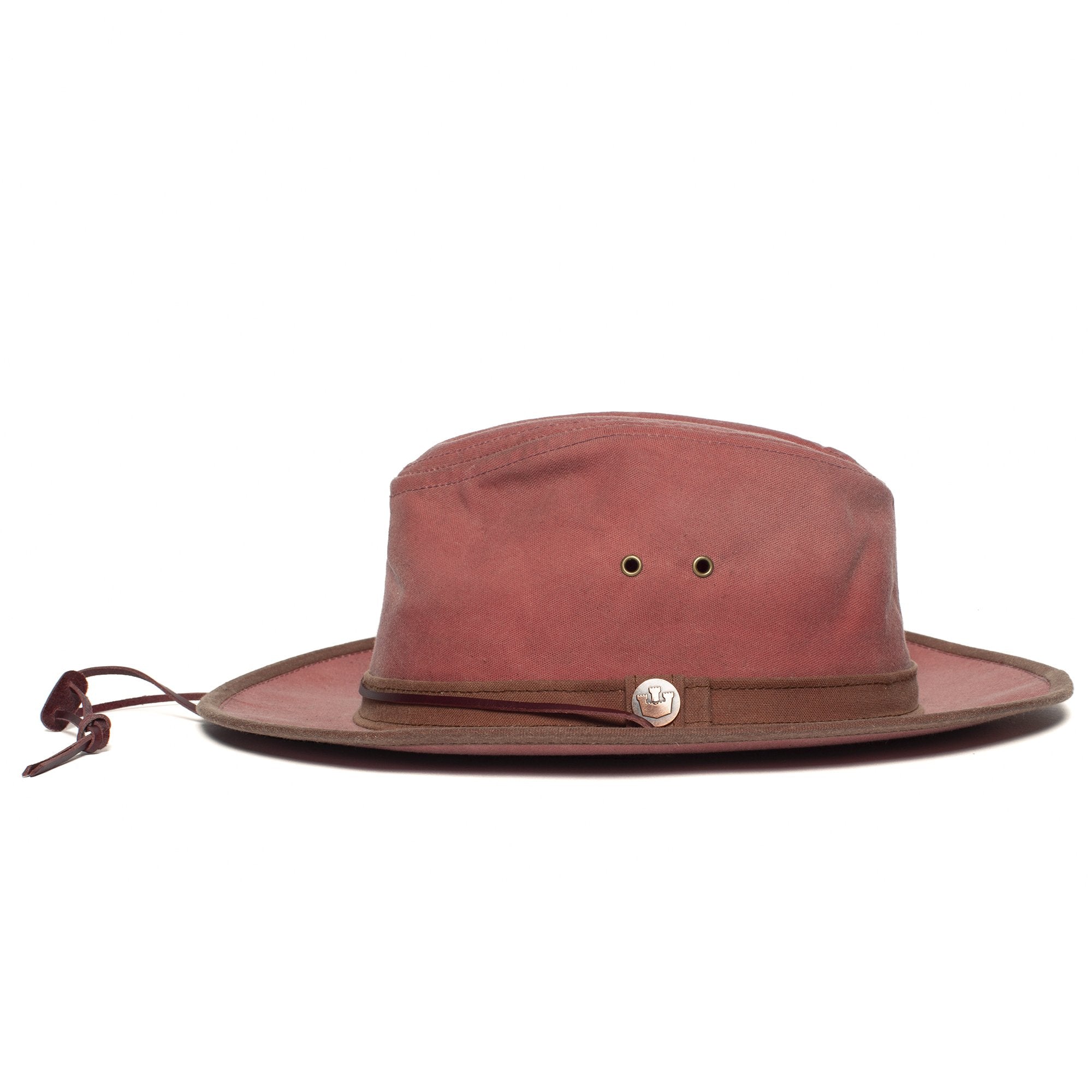 Goorin Bros. down the bayou cotton diamond porkpie fedora Pink side view