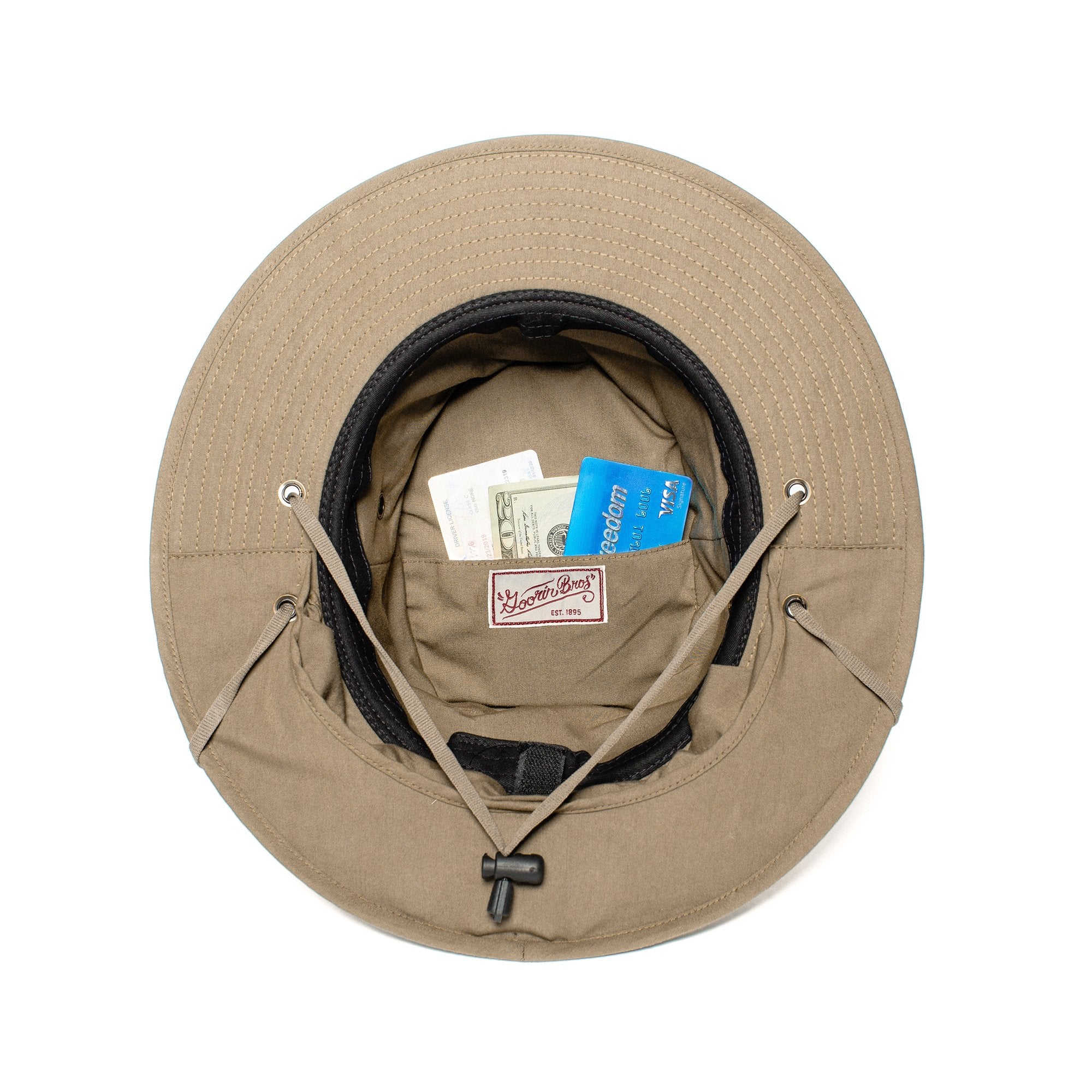 Goorin Bros. above beyond safari Tan under view