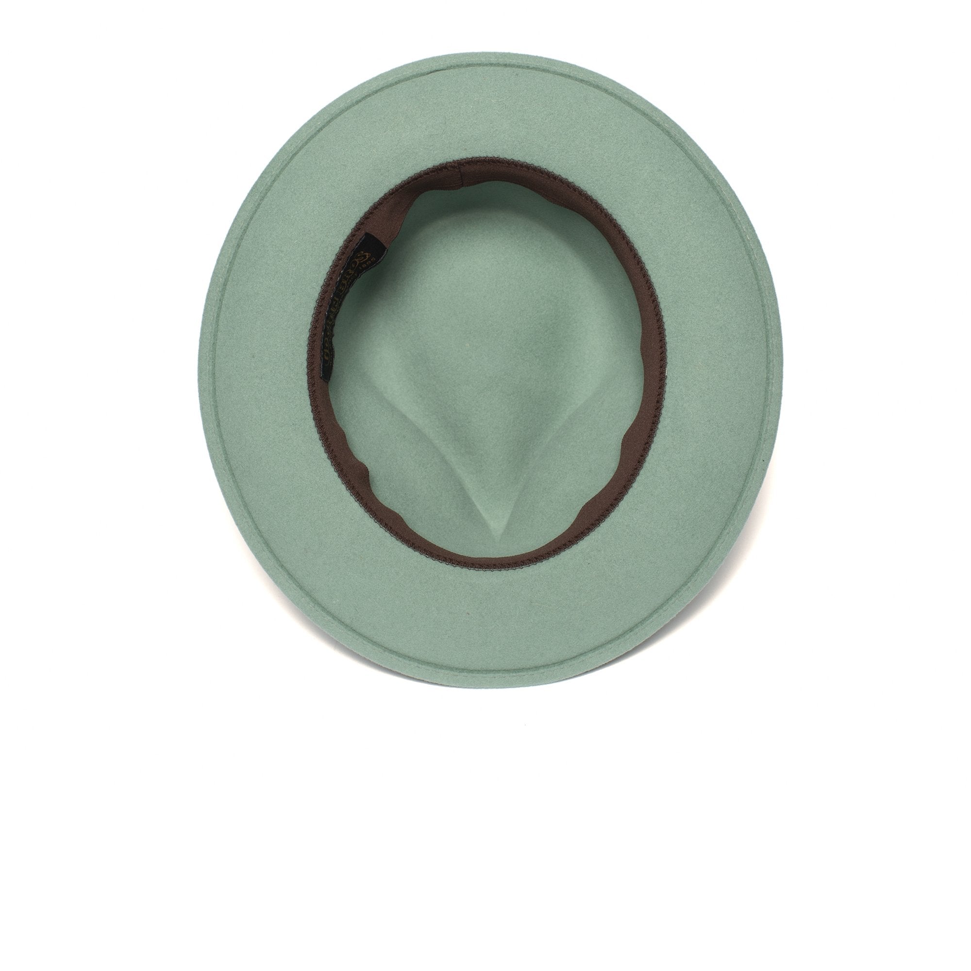 Goorin Bros. conrad wool wide brim fedora Teal under view