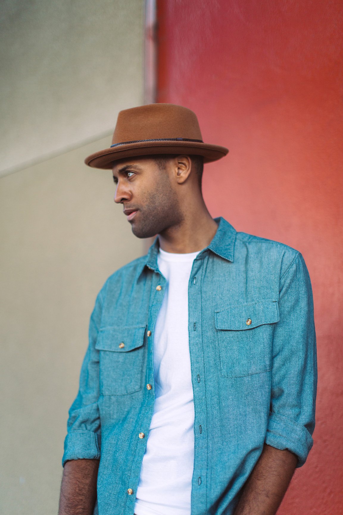 Goorin Bros. conrad wool wide brim fedora Whiskey Lifestyle Mens