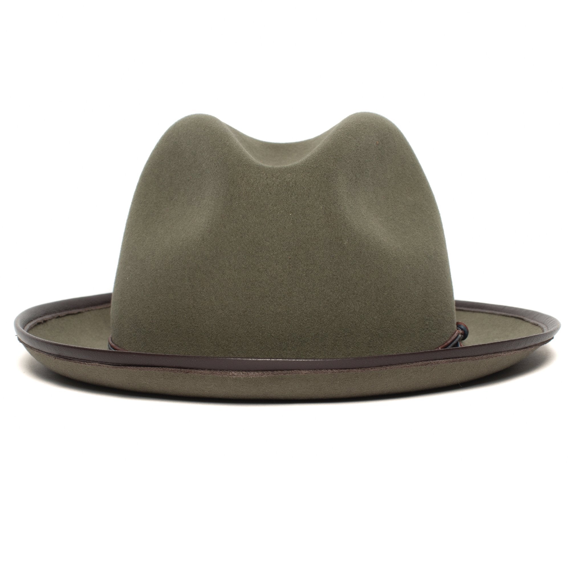 Goorin Bros. roscoe wool wide brim fedora Sage front view