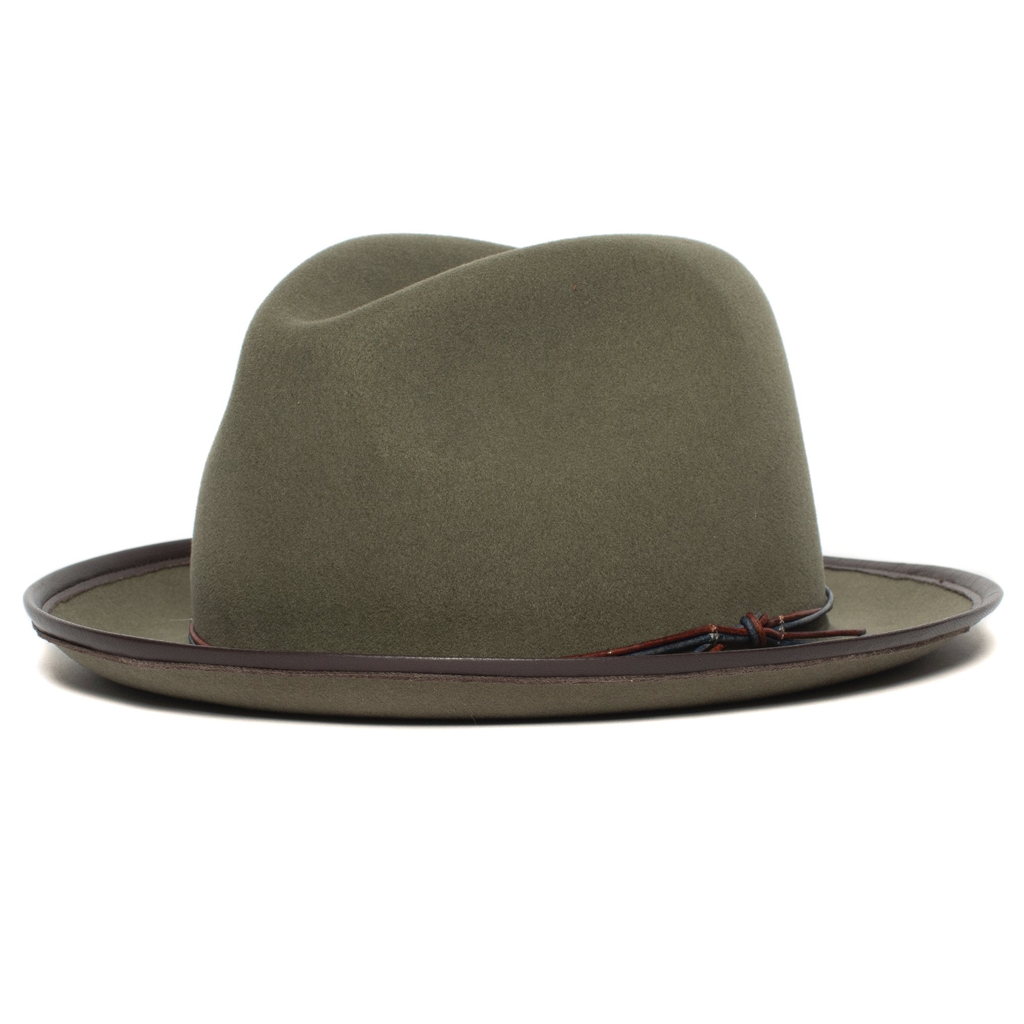 Goorin Bros. roscoe wool wide brim fedora Sage left side view