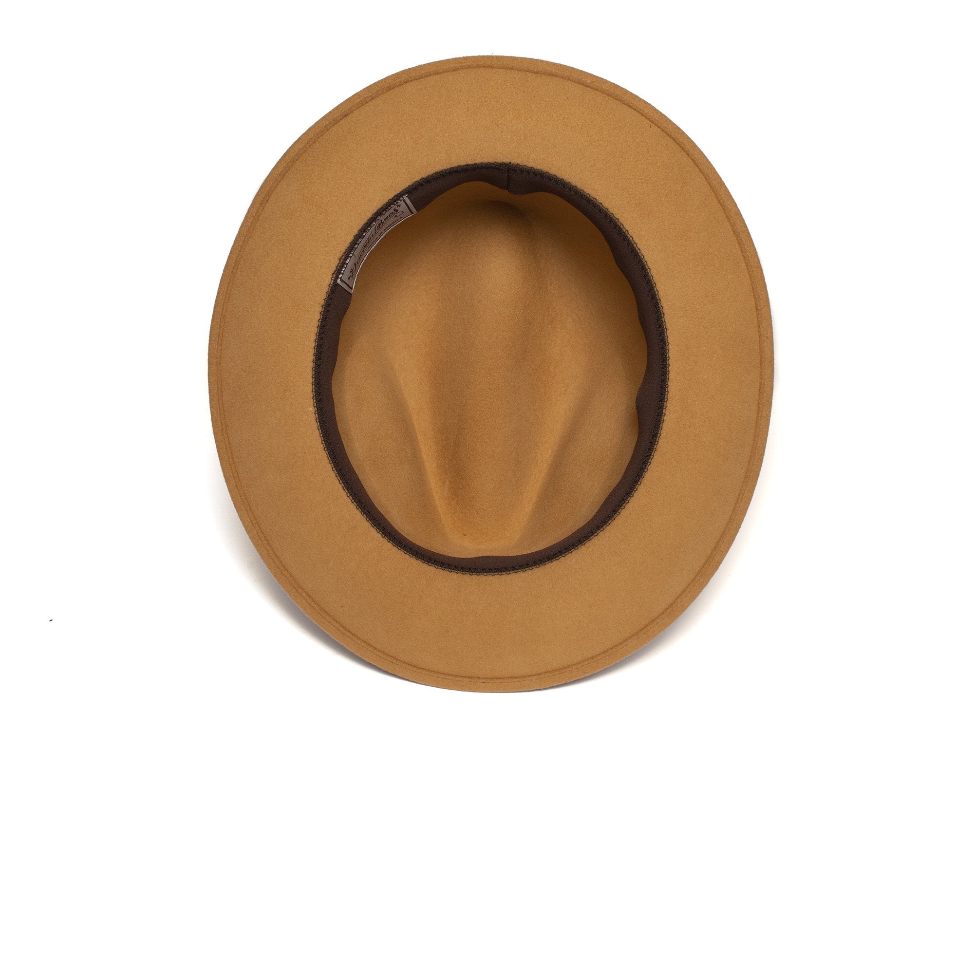 Goorin Bros. roscoe wool wide brim fedora Wheat under view