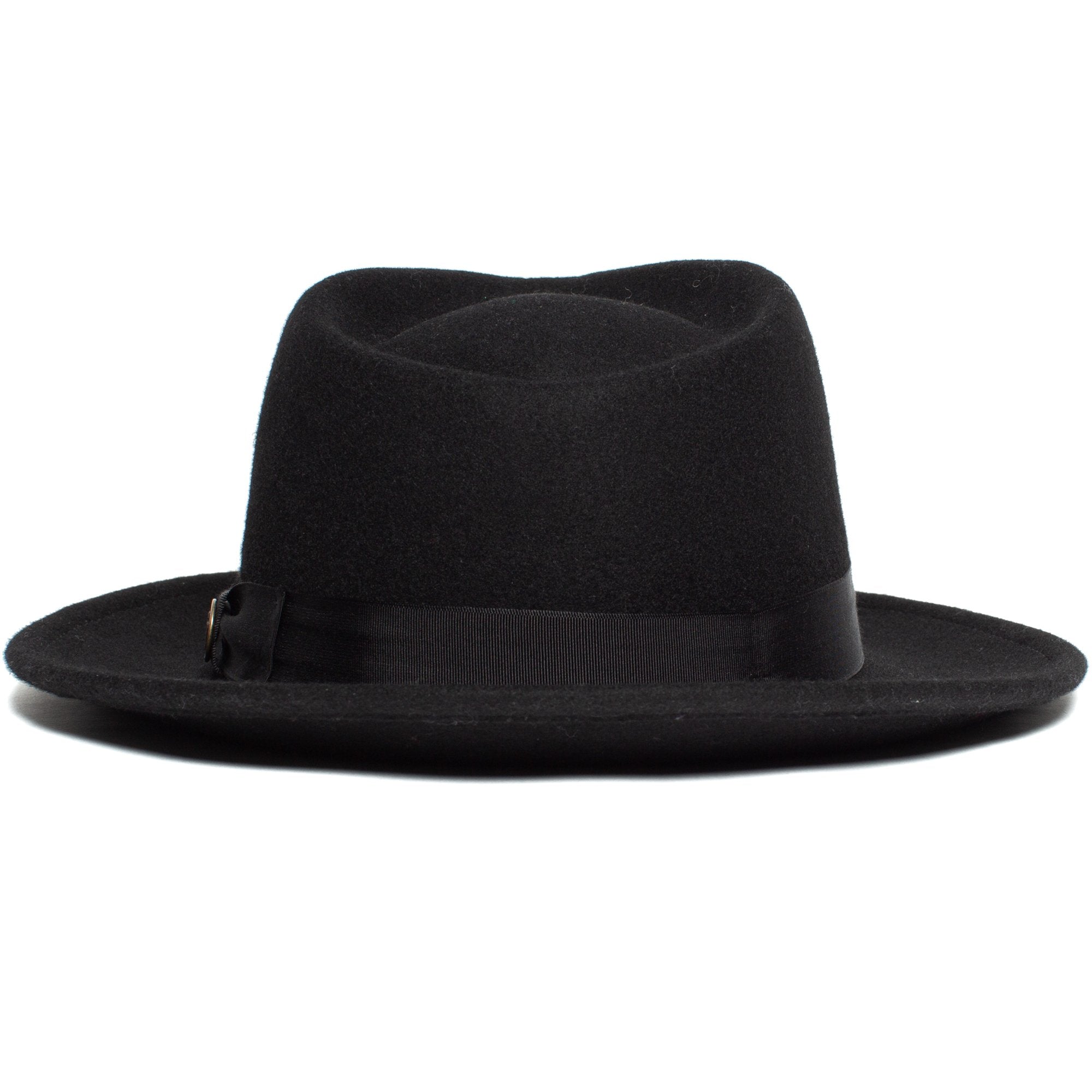 Goorin Bros. the saloon wool wide brim fedora Black back view